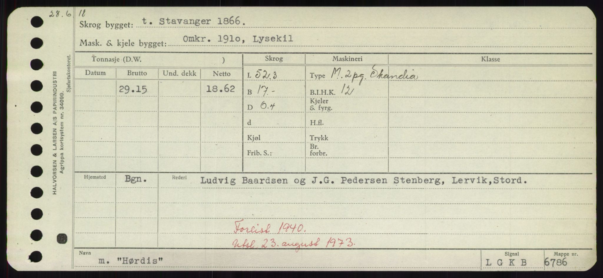 Sjøfartsdirektoratet med forløpere, Skipsmålingen, RA/S-1627/H/Hd/L0017: Fartøy, Holi-Hå, s. 515