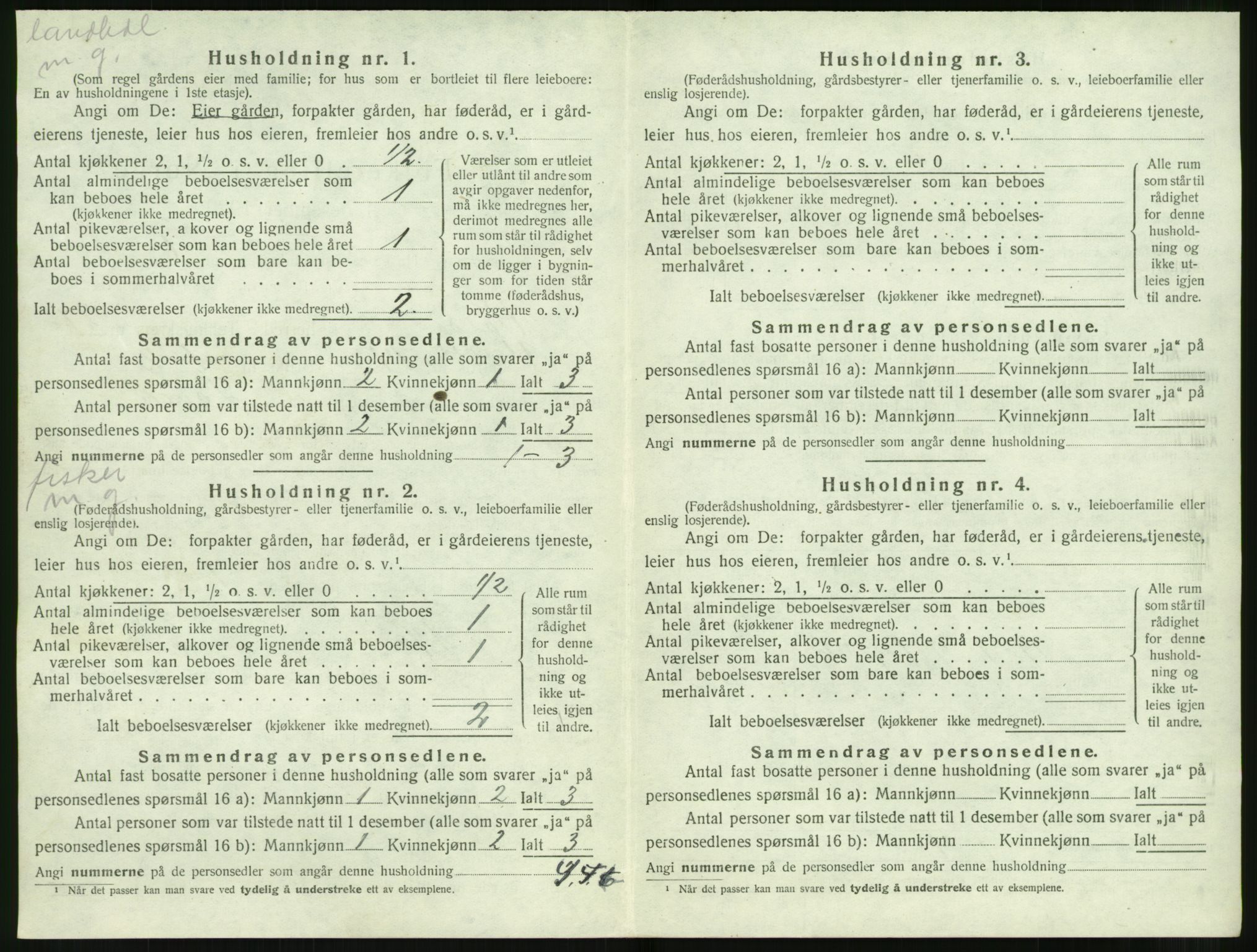 SAT, Folketelling 1920 for 1519 Volda herred, 1920, s. 1701