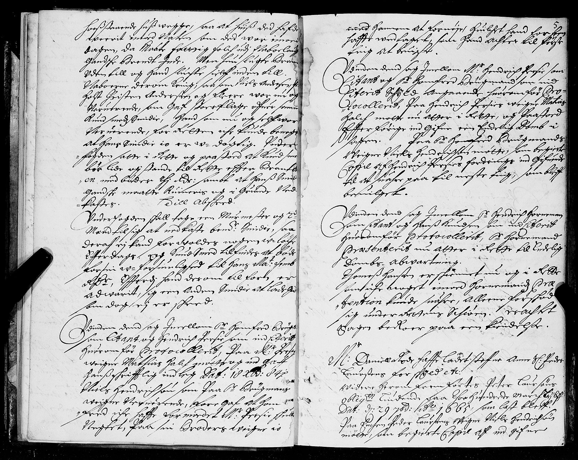 Trondheim byfogd, AV/SAT-A-0003/1/1/1A/L0011: Bytingsprotokoll - 15/1-4/3., 1685-1686, s. 4b-5a