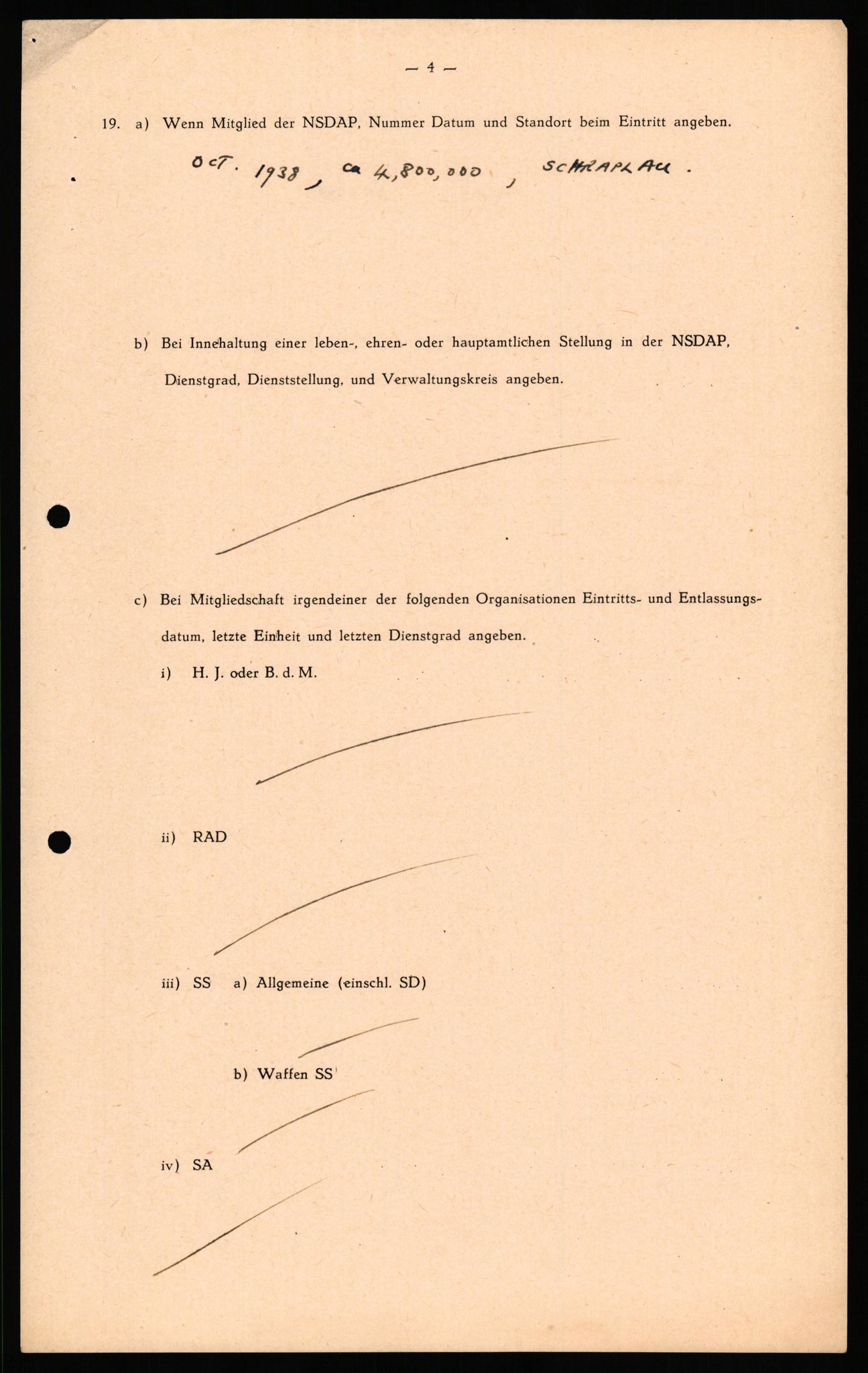 Forsvaret, Forsvarets overkommando II, AV/RA-RAFA-3915/D/Db/L0037: CI Questionaires. Tyske okkupasjonsstyrker i Norge. Tyskere., 1945-1946, s. 383