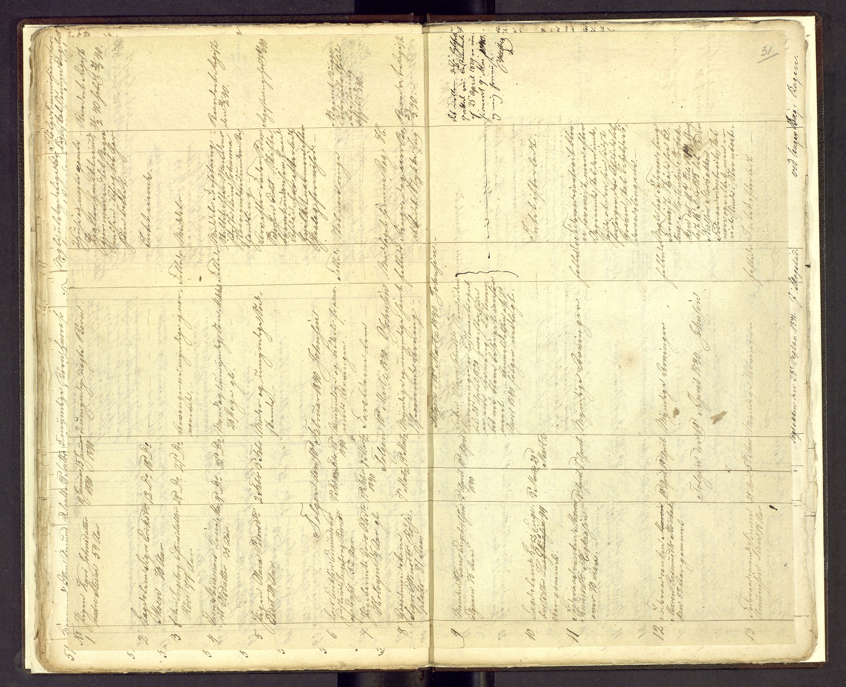 Nord-Østerdal tingrett, AV/SAH-TING-020/J/Jg/L0001/0001: Dødsfallsprotokoller / Dødsfallsprotokoll, 1837-1841