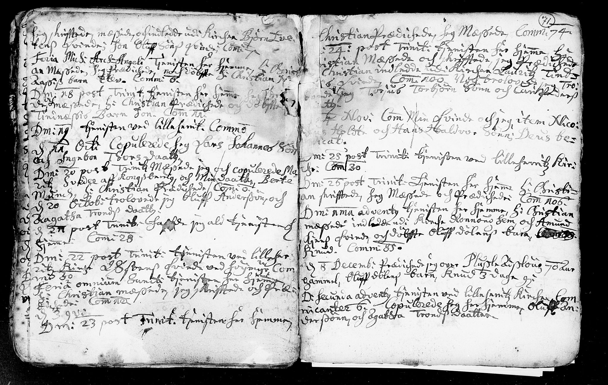 Heddal kirkebøker, SAKO/A-268/F/Fa/L0002: Ministerialbok nr. I 2, 1699-1722, s. 71