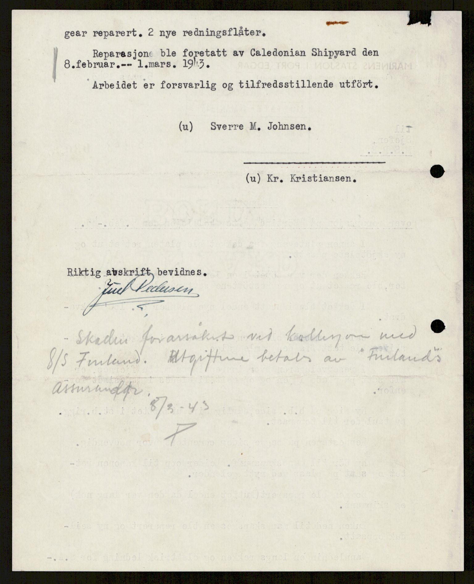 Forsvaret, Sjøforsvarets overkommando, RA/RAFA-2035/D/Dc/L0305: --, 1940-1946, s. 832