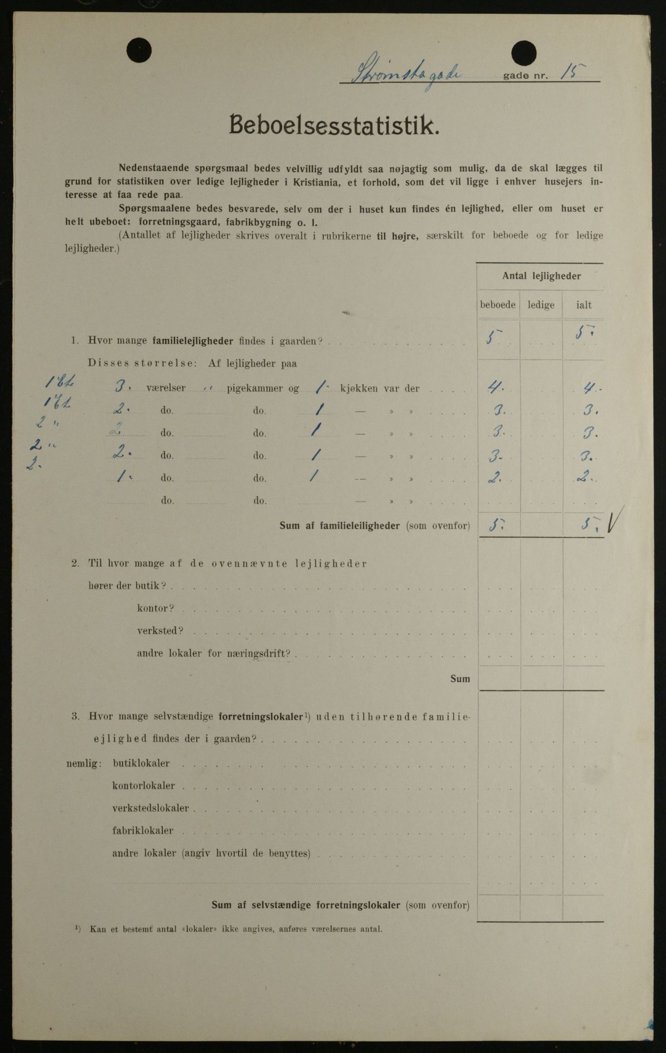 OBA, Kommunal folketelling 1.2.1908 for Kristiania kjøpstad, 1908, s. 93472