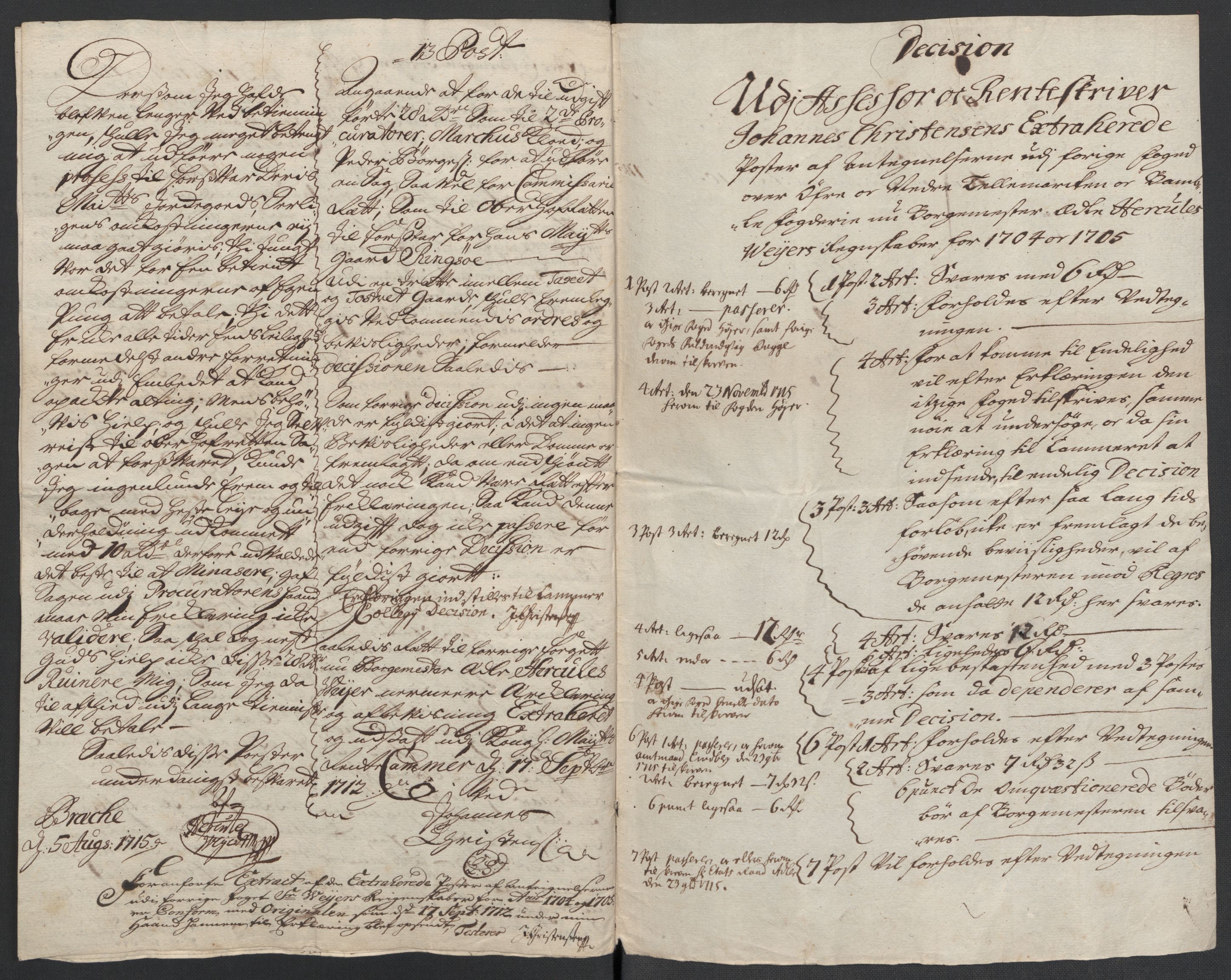 Rentekammeret inntil 1814, Reviderte regnskaper, Fogderegnskap, RA/EA-4092/R36/L2115: Fogderegnskap Øvre og Nedre Telemark og Bamble, 1705, s. 261