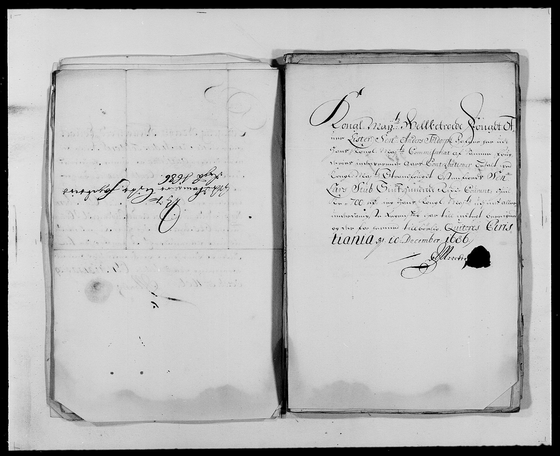 Rentekammeret inntil 1814, Reviderte regnskaper, Fogderegnskap, AV/RA-EA-4092/R41/L2535: Fogderegnskap Lista, 1686-1689, s. 44