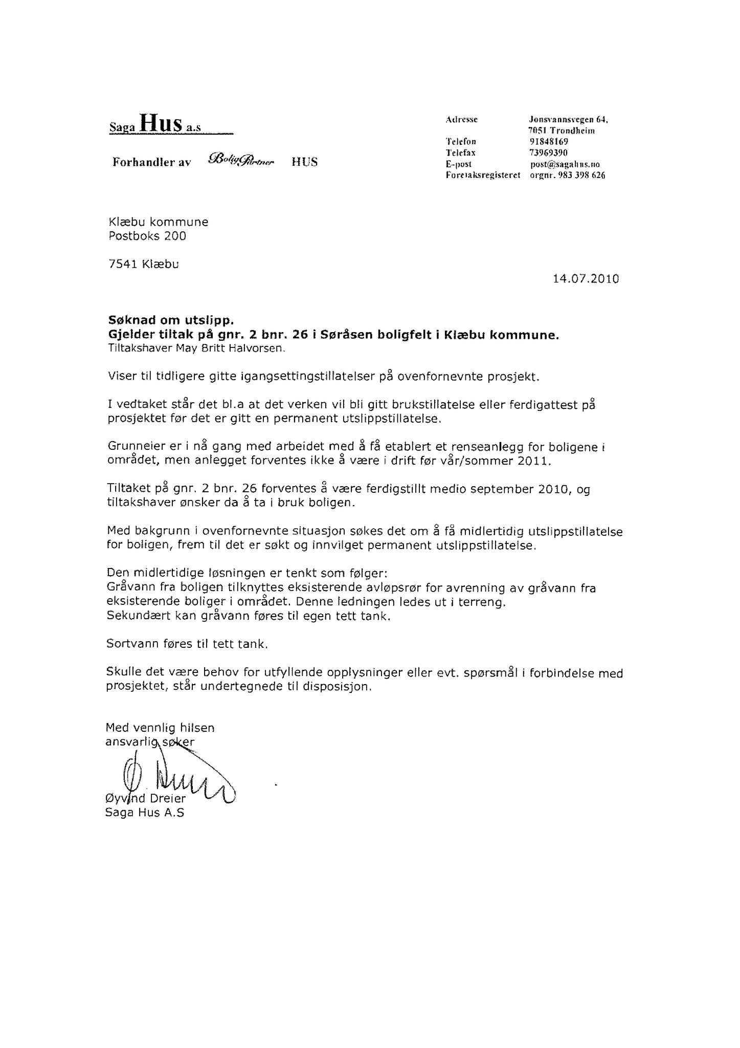 Klæbu Kommune, TRKO/KK/02-FS/L003: Formannsskapet - Møtedokumenter, 2010, s. 1703