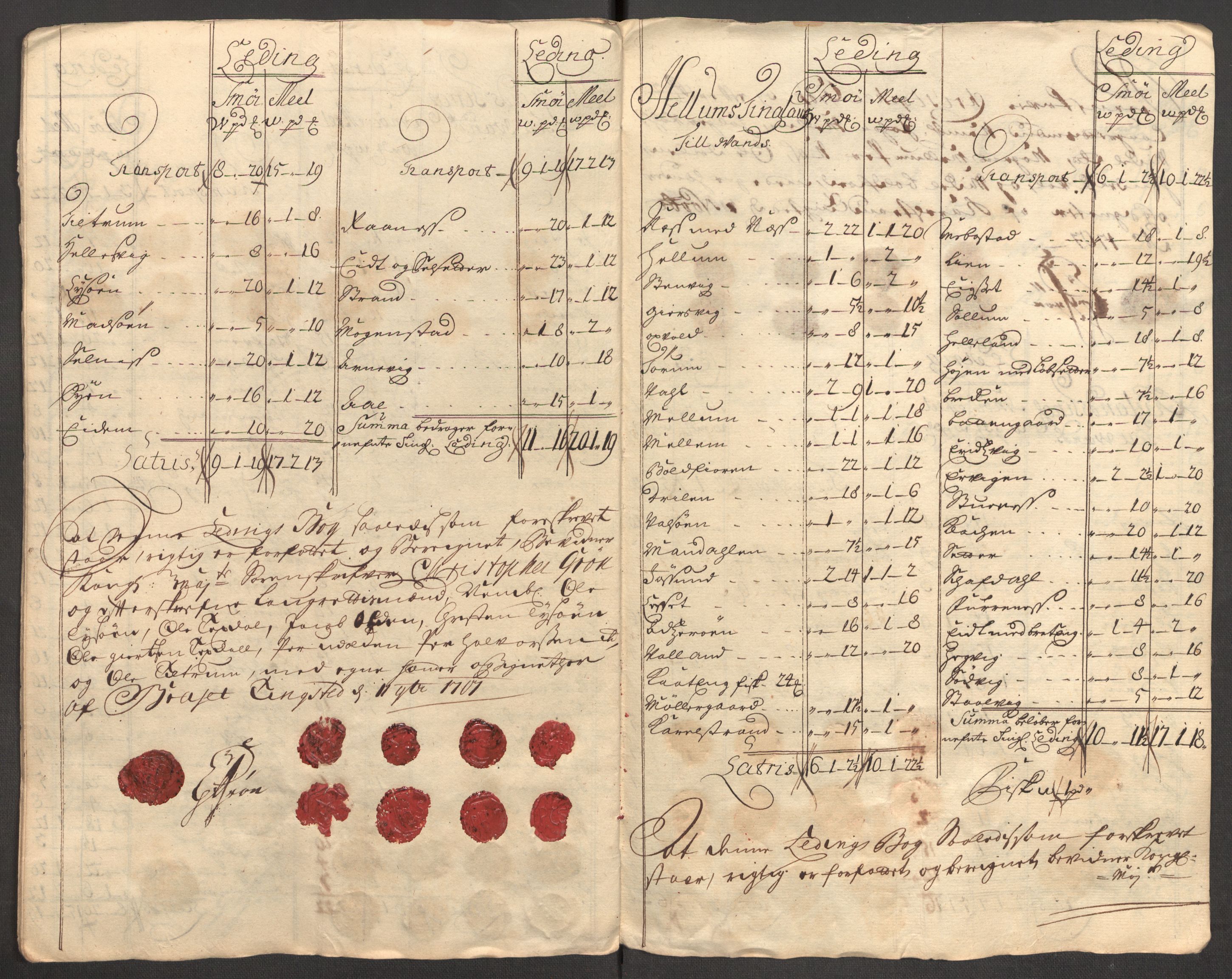 Rentekammeret inntil 1814, Reviderte regnskaper, Fogderegnskap, AV/RA-EA-4092/R57/L3857: Fogderegnskap Fosen, 1706-1707, s. 401