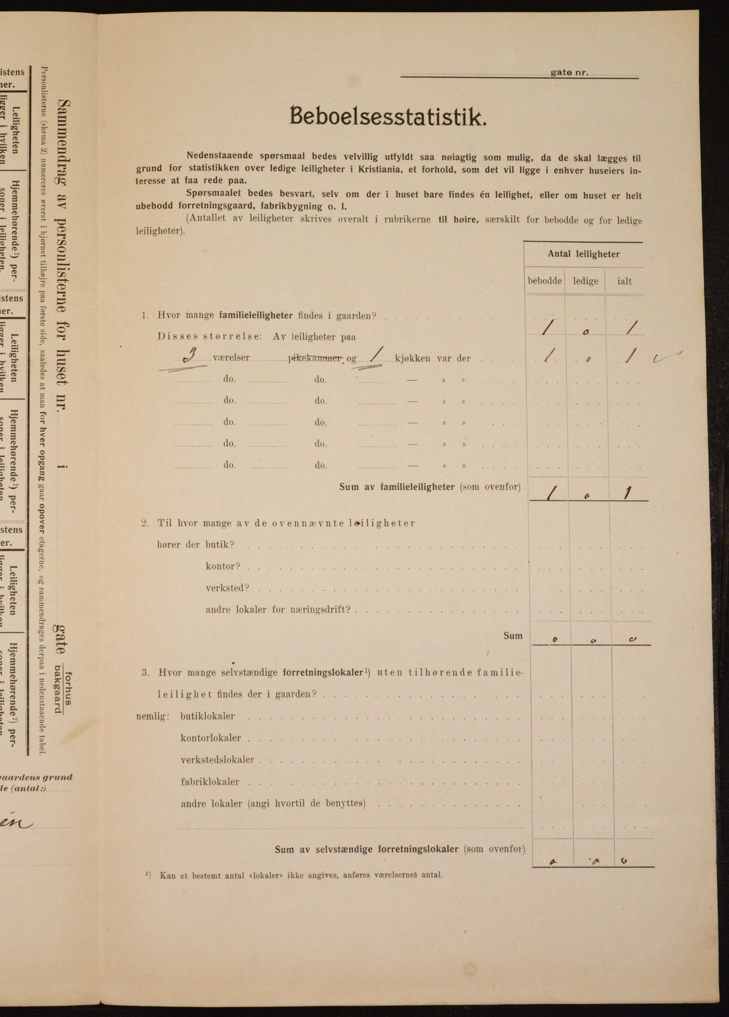 OBA, Kommunal folketelling 1.2.1910 for Kristiania, 1910, s. 79505