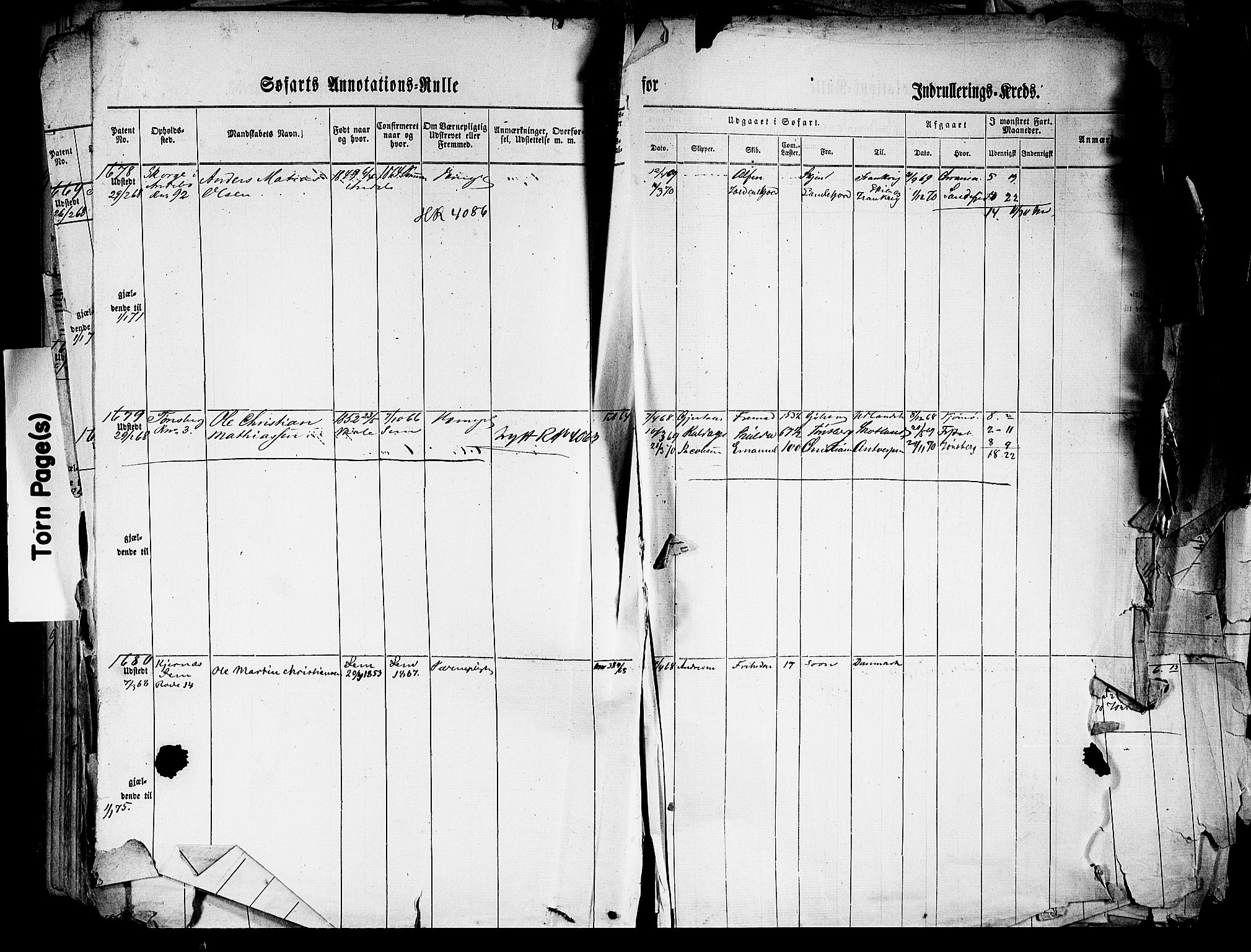 Tønsberg innrulleringskontor, AV/SAKO-A-786/F/Fb/L0001: Annotasjonsrulle Patent nr. 1-1724, 1860-1868, s. 587