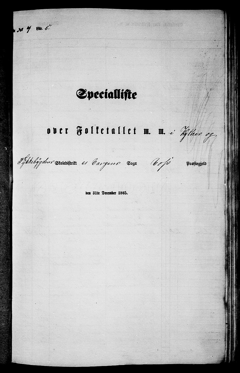 RA, Folketelling 1865 for 1235P Voss prestegjeld, 1865, s. 118