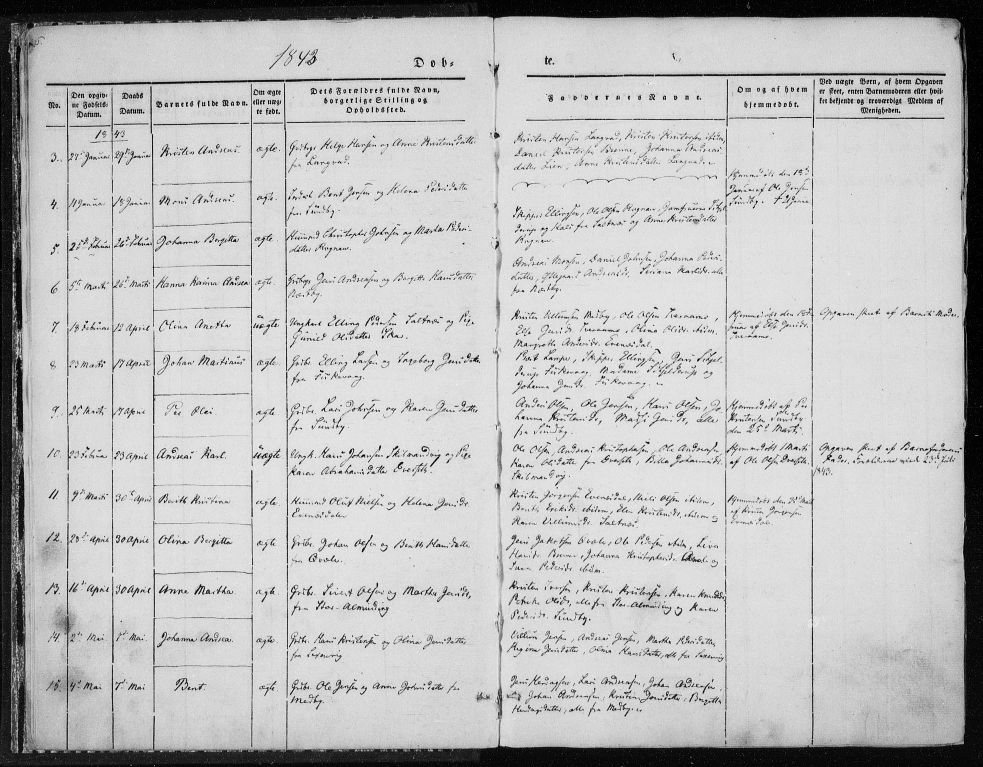 Ministerialprotokoller, klokkerbøker og fødselsregistre - Nordland, SAT/A-1459/847/L0666: Ministerialbok nr. 847A06, 1842-1871, s. 6