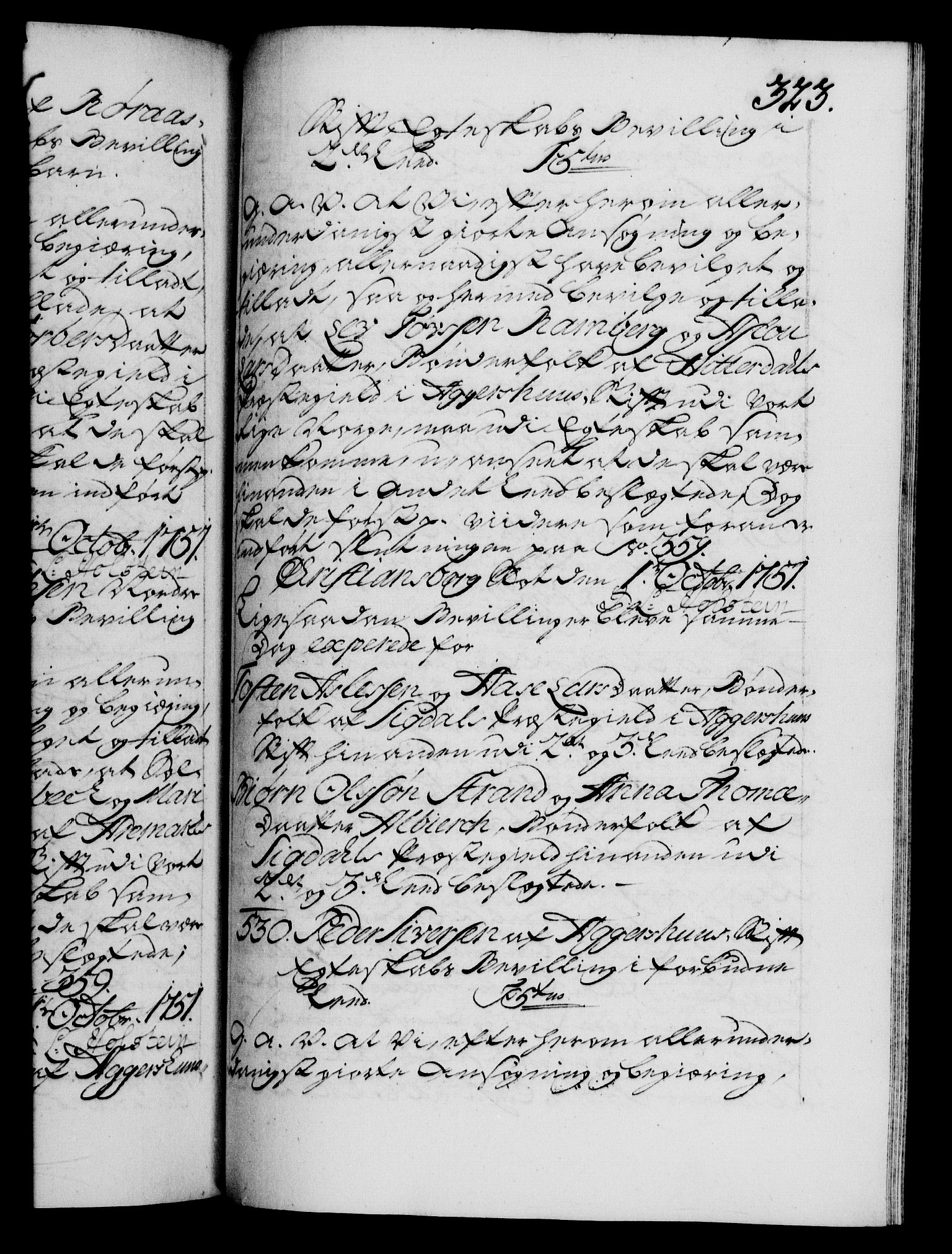 Danske Kanselli 1572-1799, RA/EA-3023/F/Fc/Fca/Fcaa/L0037: Norske registre, 1751-1752, s. 323a