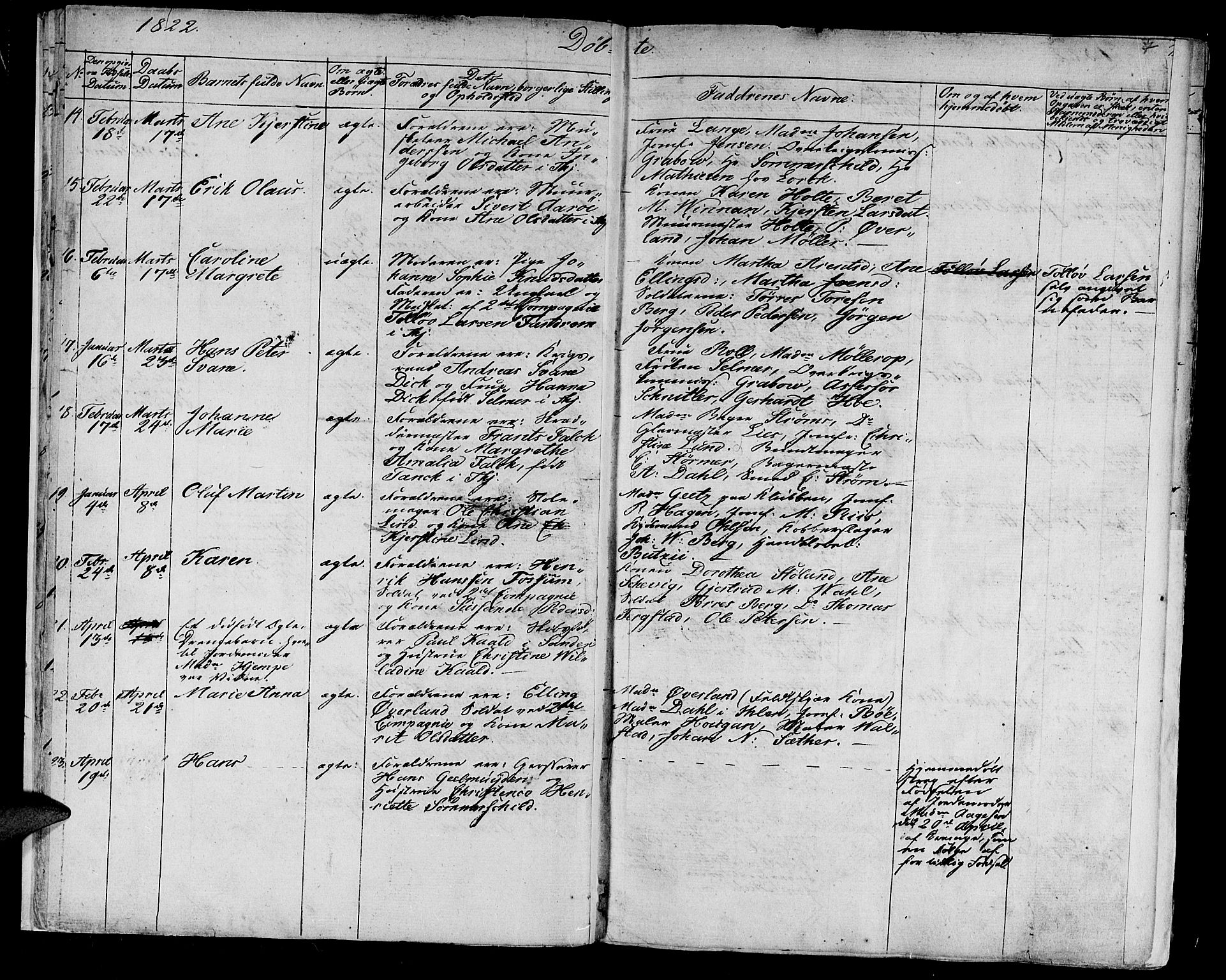 Ministerialprotokoller, klokkerbøker og fødselsregistre - Sør-Trøndelag, SAT/A-1456/602/L0108: Ministerialbok nr. 602A06, 1821-1839, s. 7