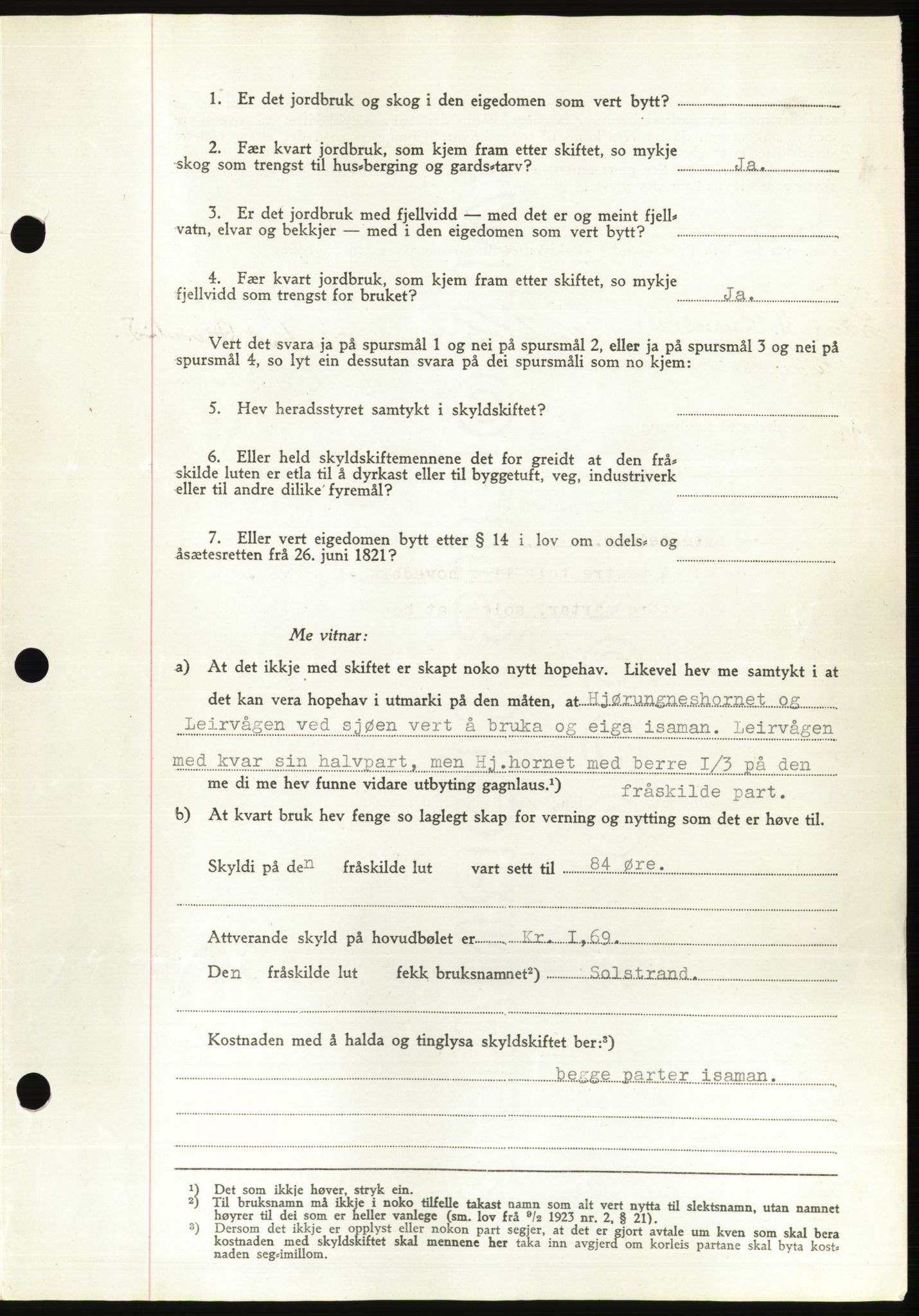 Søre Sunnmøre sorenskriveri, AV/SAT-A-4122/1/2/2C/L0076: Pantebok nr. 2A, 1943-1944, Dagboknr: 2/1944