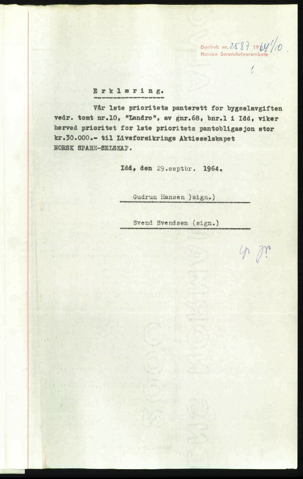 Idd og Marker sorenskriveri, AV/SAO-A-10283/G/Gb/Gbb/L0001: Pantebok nr. A1, 1936-1937, Dagboknr: 250/1936