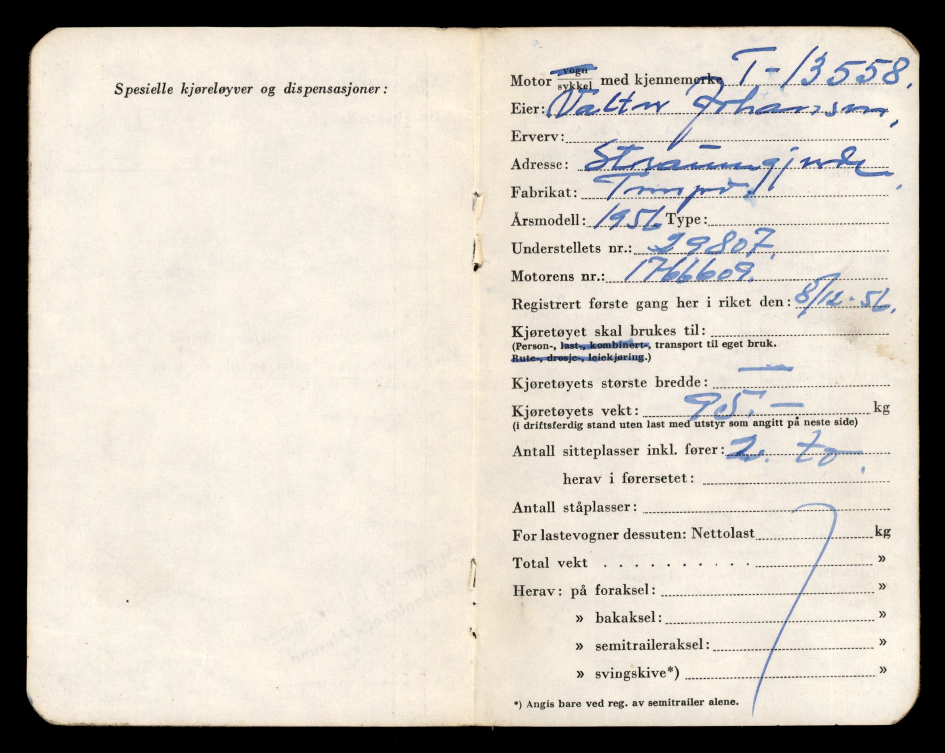 Møre og Romsdal vegkontor - Ålesund trafikkstasjon, AV/SAT-A-4099/F/Fe/L0040: Registreringskort for kjøretøy T 13531 - T 13709, 1927-1998, s. 560