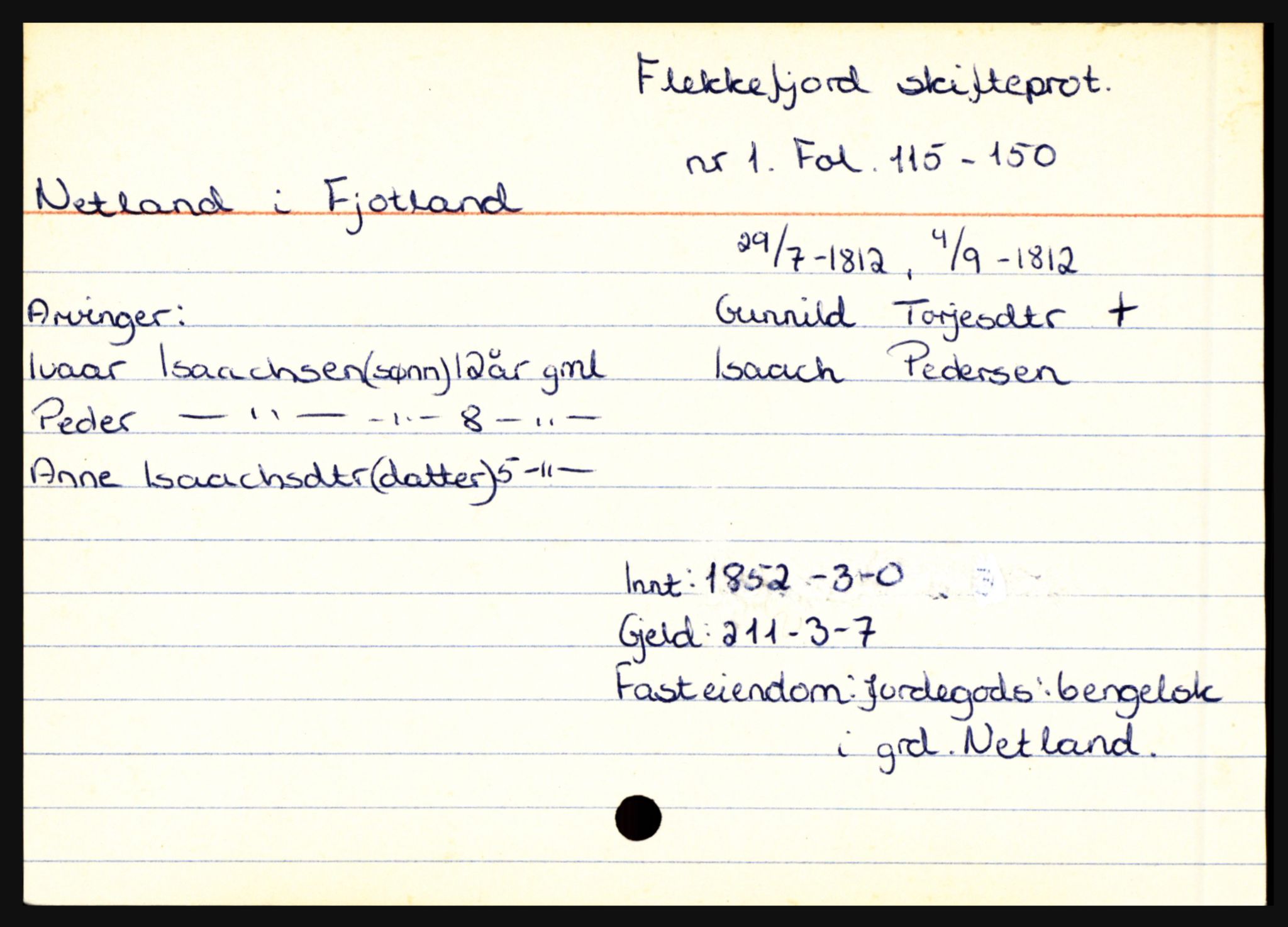 Flekkefjord sorenskriveri, AV/SAK-1221-0001/H, s. 1129