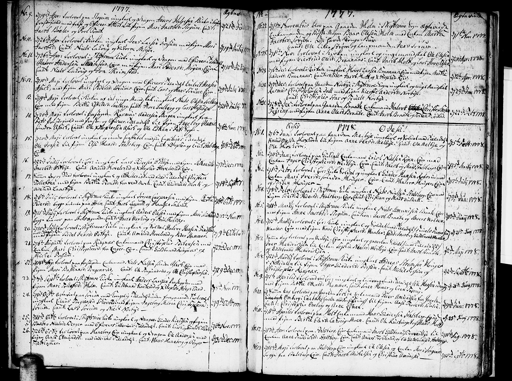Skedsmo prestekontor Kirkebøker, AV/SAO-A-10033a/F/Fa/L0006: Ministerialbok nr. I 6, 1767-1807
