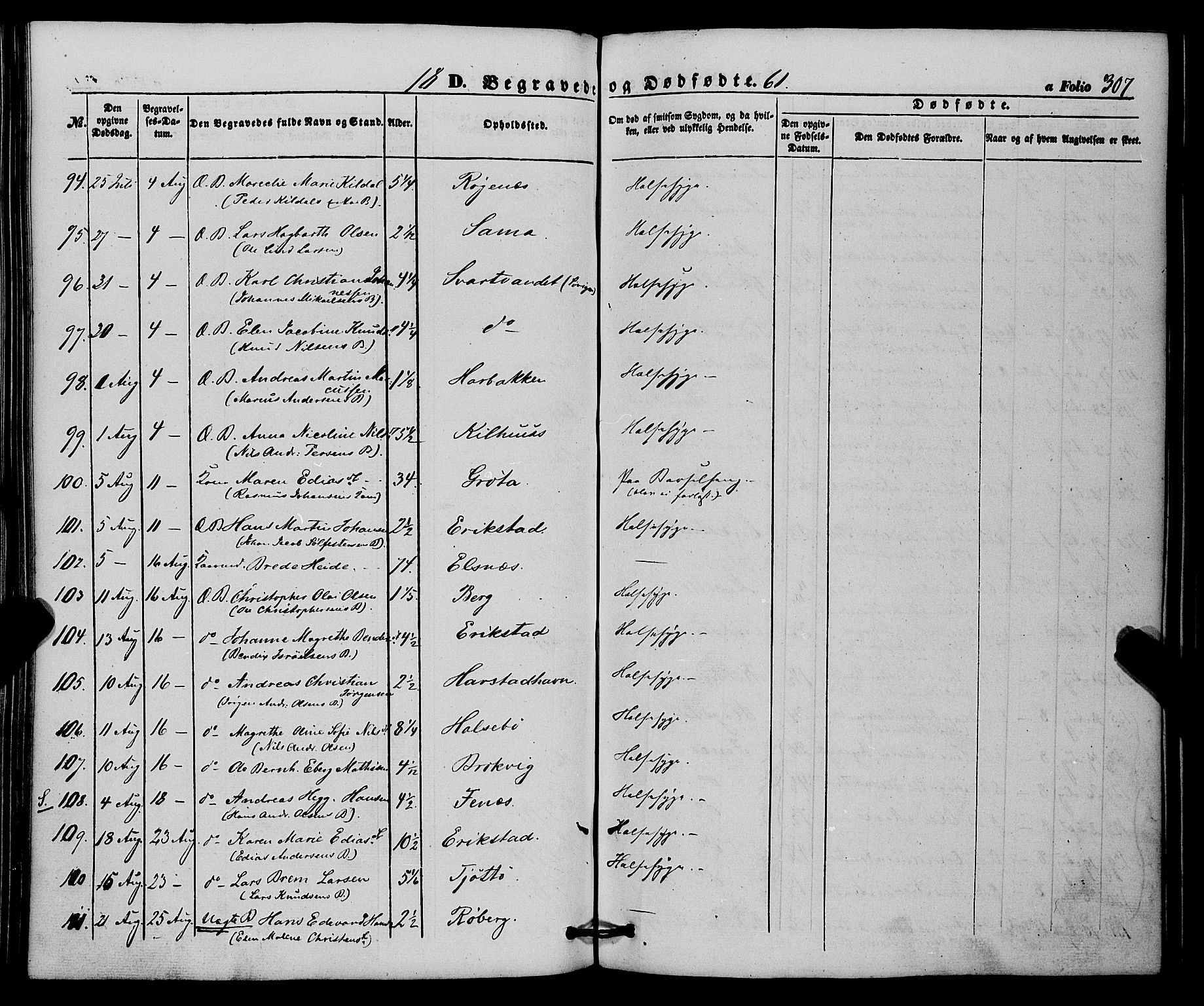 Trondenes sokneprestkontor, AV/SATØ-S-1319/H/Ha/L0011kirke: Ministerialbok nr. 11, 1853-1862, s. 307