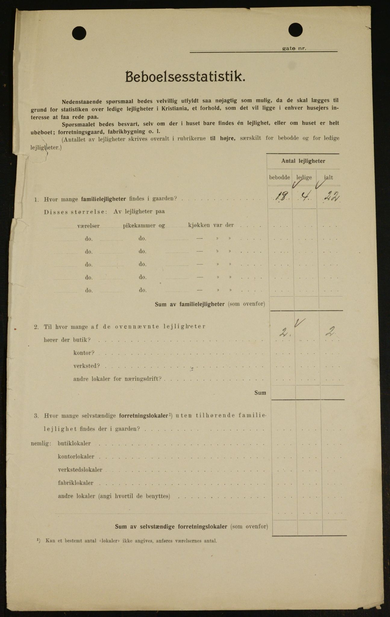 OBA, Kommunal folketelling 1.2.1909 for Kristiania kjøpstad, 1909, s. 18165