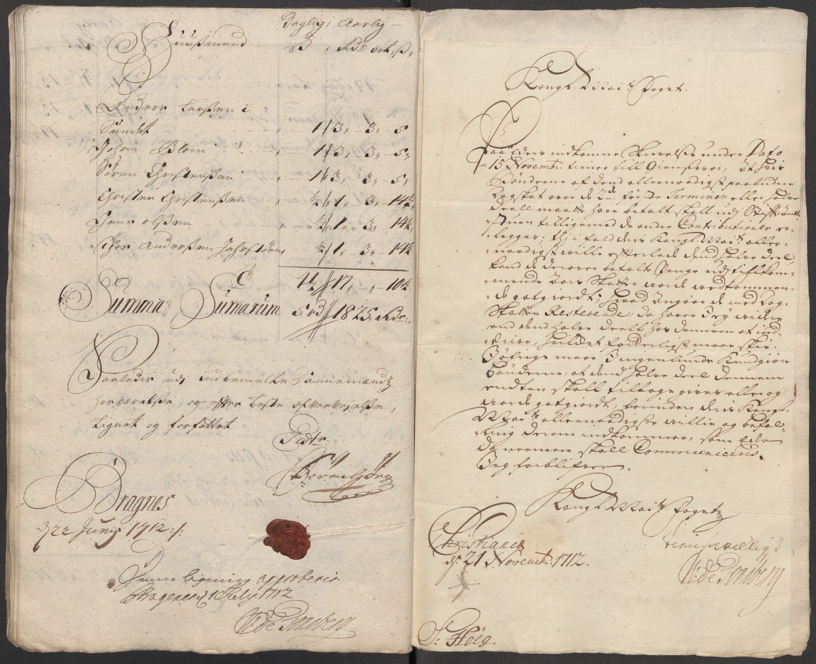 Rentekammeret inntil 1814, Reviderte regnskaper, Fogderegnskap, AV/RA-EA-4092/R31/L1707: Fogderegnskap Hurum, Røyken, Eiker, Lier og Buskerud, 1712, s. 196