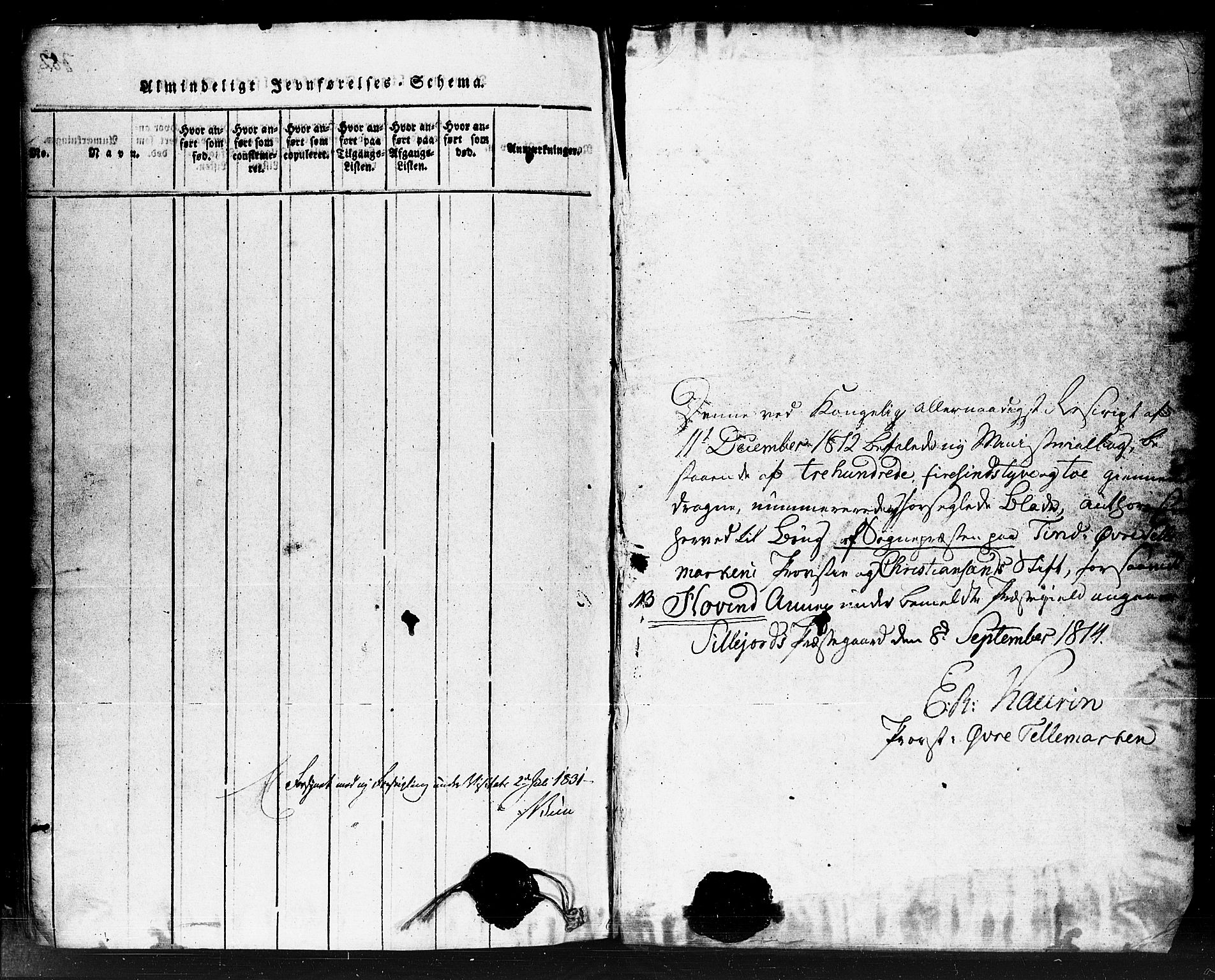 Gransherad kirkebøker, AV/SAKO-A-267/F/Fb/L0002: Ministerialbok nr. II 2, 1815-1843