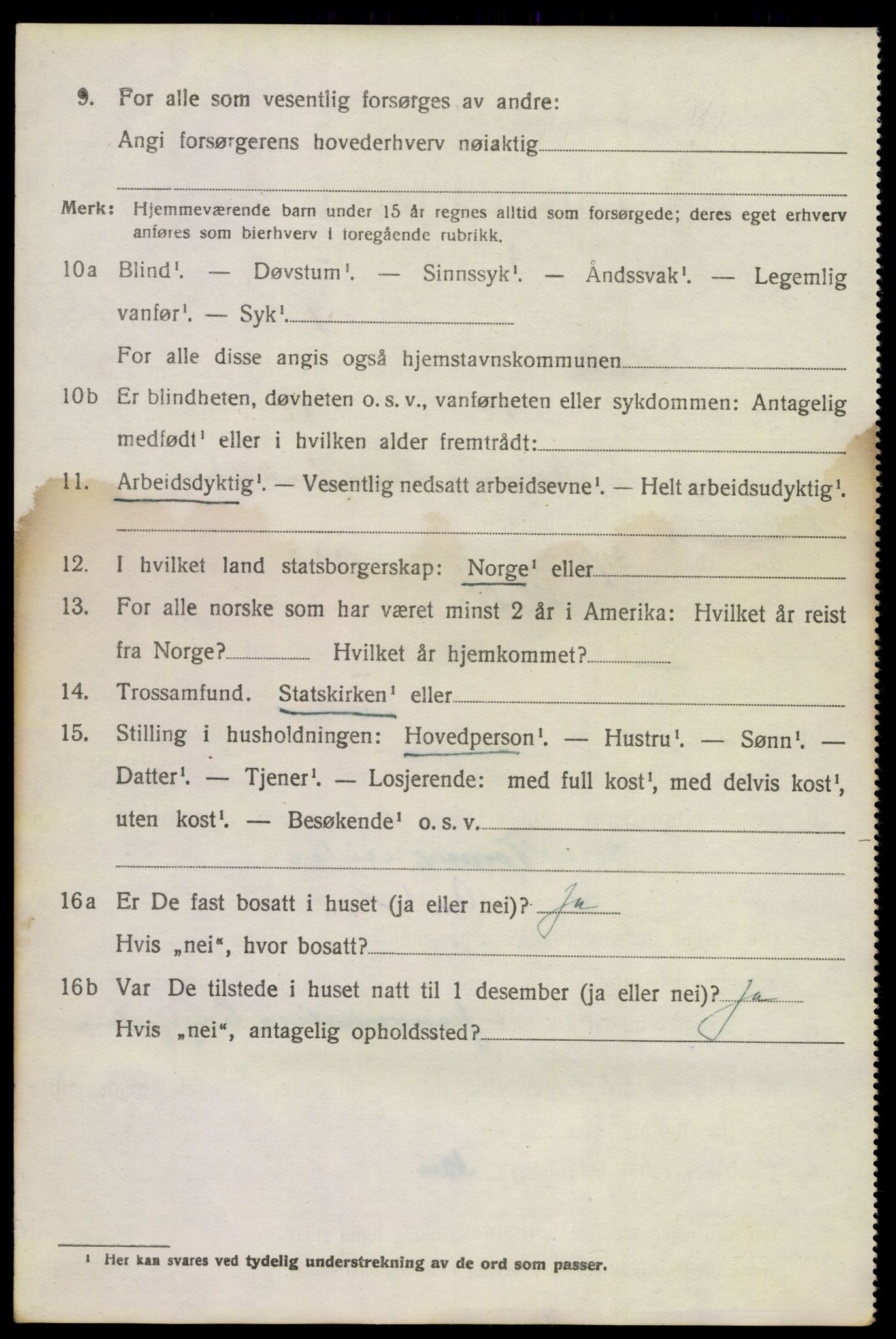 SAKO, Folketelling 1920 for 0819 Holla herred, 1920, s. 3114