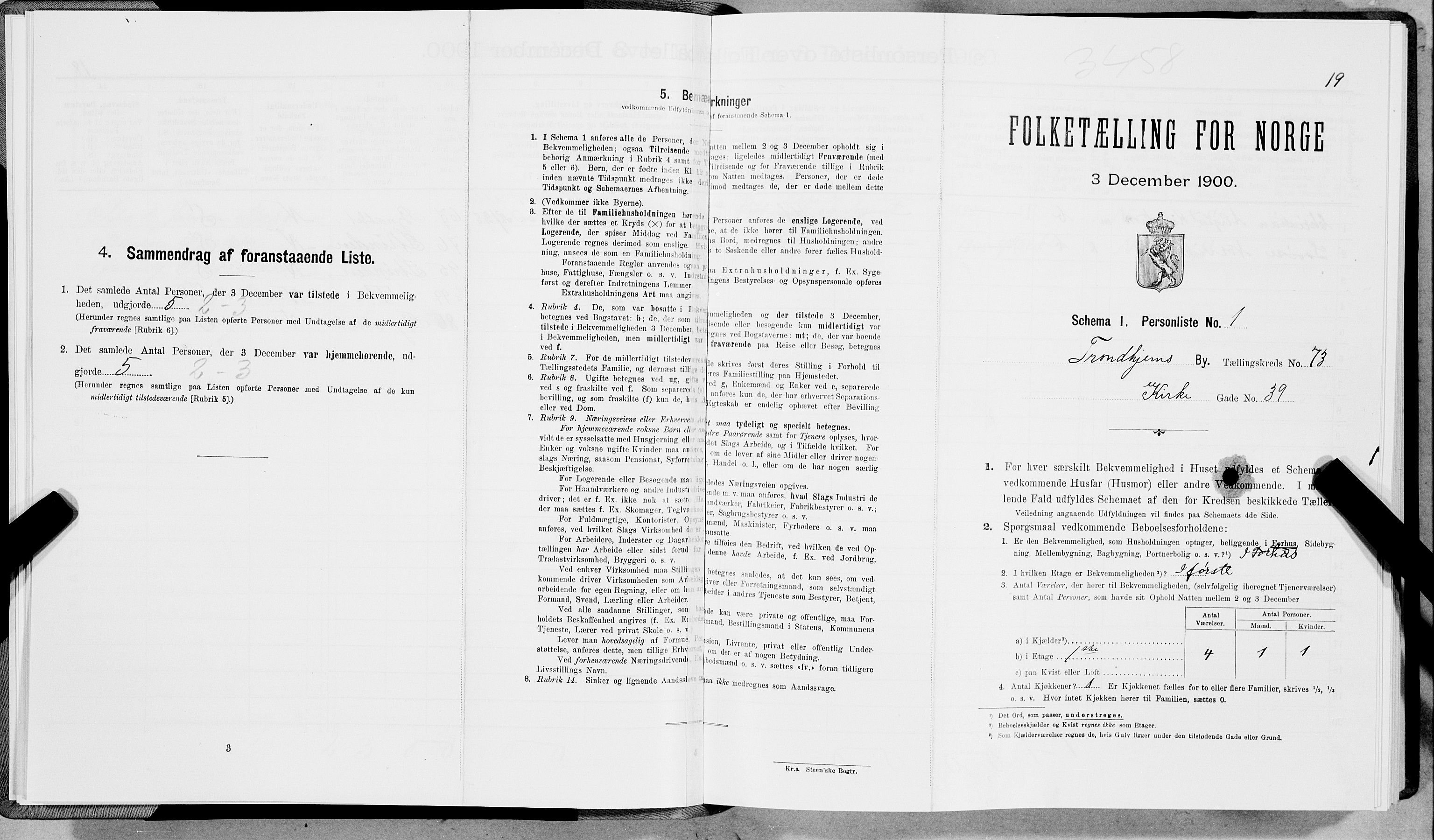 SAT, Folketelling 1900 for 1601 Trondheim kjøpstad, 1900, s. 14071