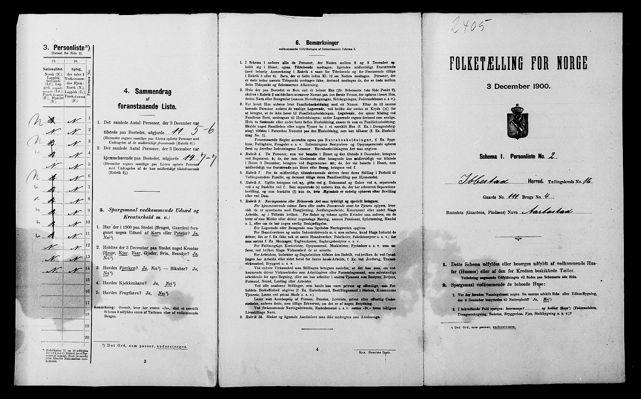 SATØ, Folketelling 1900 for 1917 Ibestad herred, 1900, s. 2141