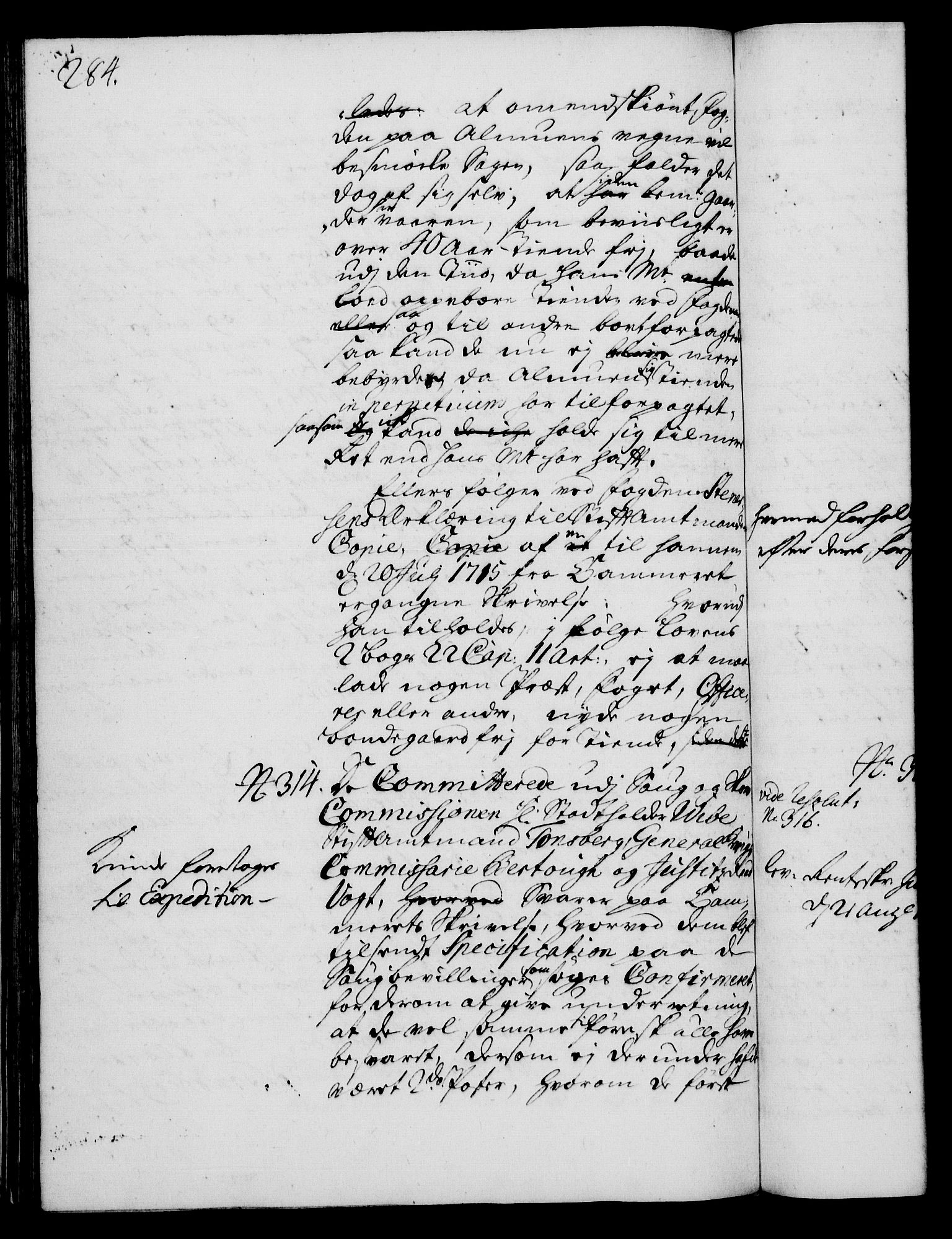 Rentekammeret, Kammerkanselliet, AV/RA-EA-3111/G/Gh/Gha/L0013: Norsk ekstraktmemorialprotokoll (merket RK 53.58), 1731, s. 284