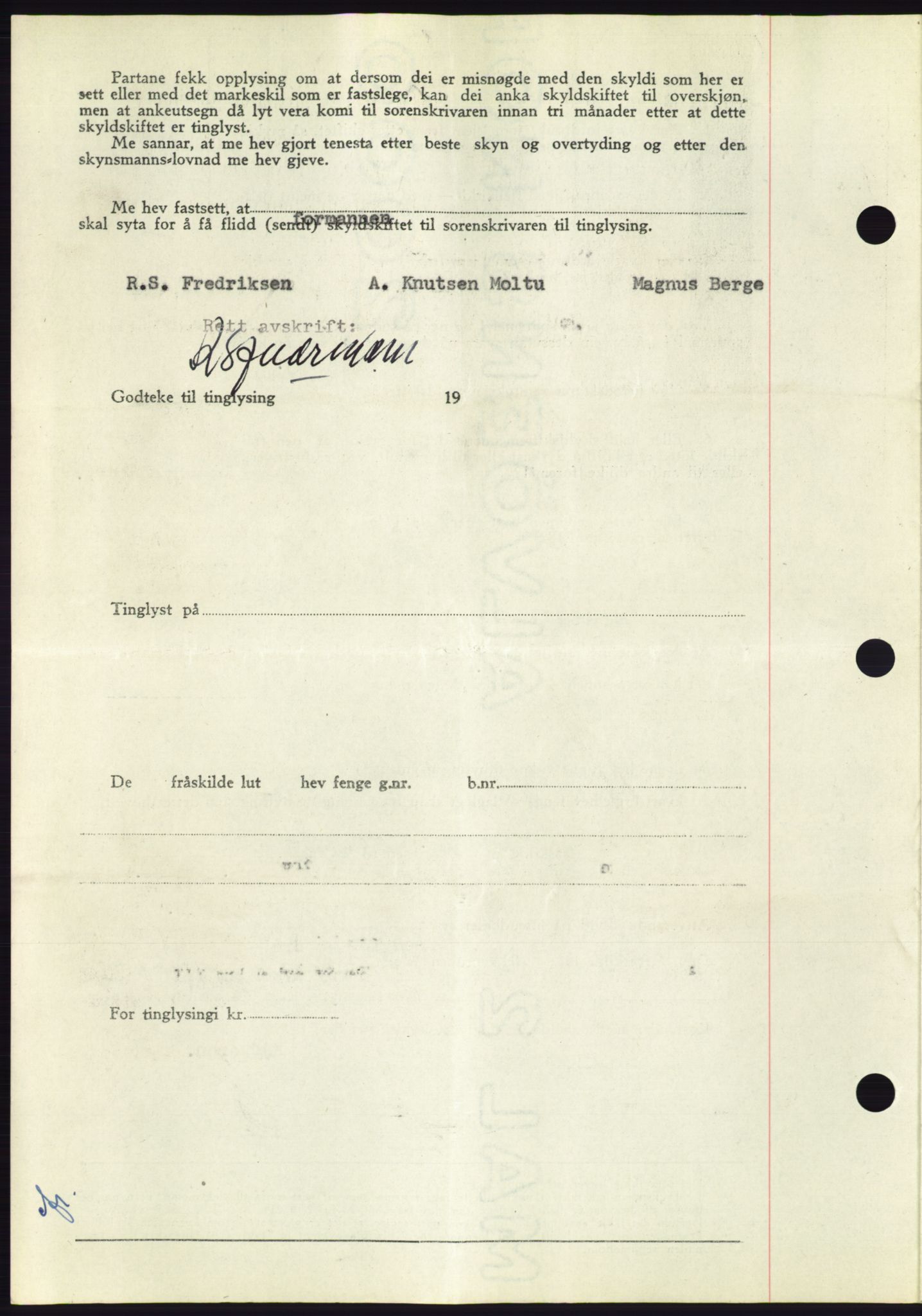 Søre Sunnmøre sorenskriveri, AV/SAT-A-4122/1/2/2C/L0094: Pantebok nr. 20A, 1953-1953, Dagboknr: 479/1953