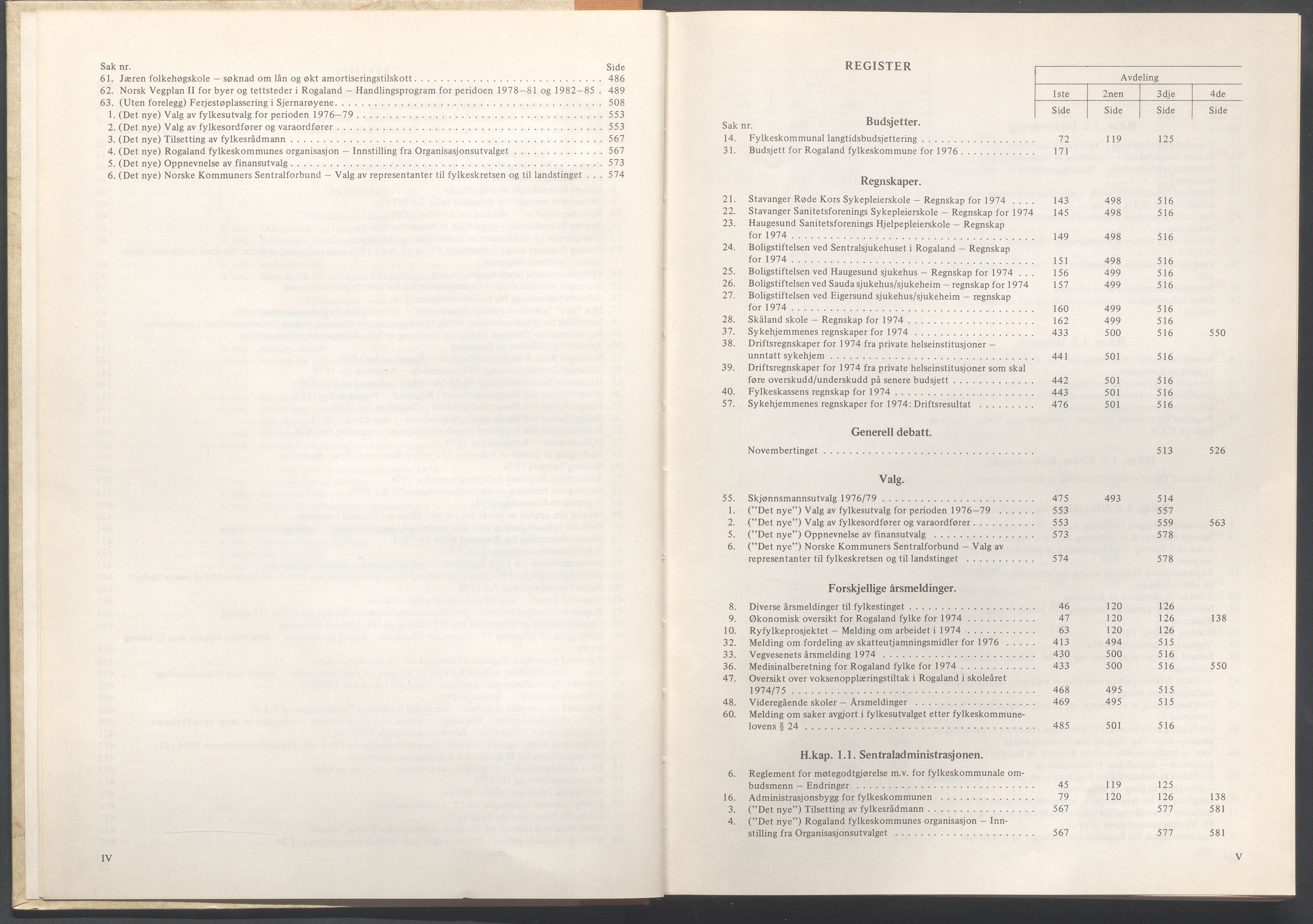 Rogaland fylkeskommune - Fylkesrådmannen , IKAR/A-900/A/Aa/Aaa/L0095: Møtebok , 1975, s. 4-5