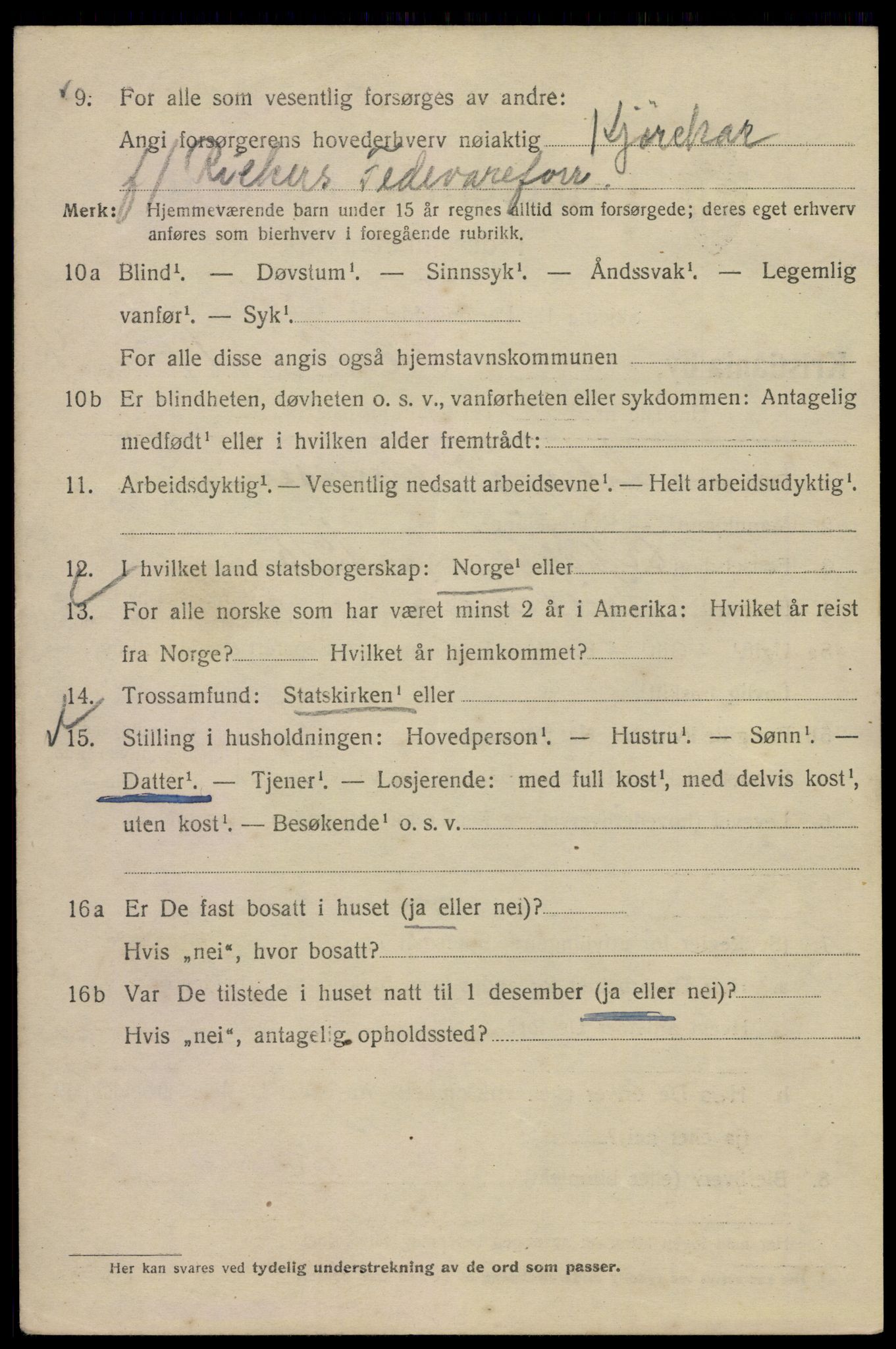 SAO, Folketelling 1920 for 0301 Kristiania kjøpstad, 1920, s. 515302