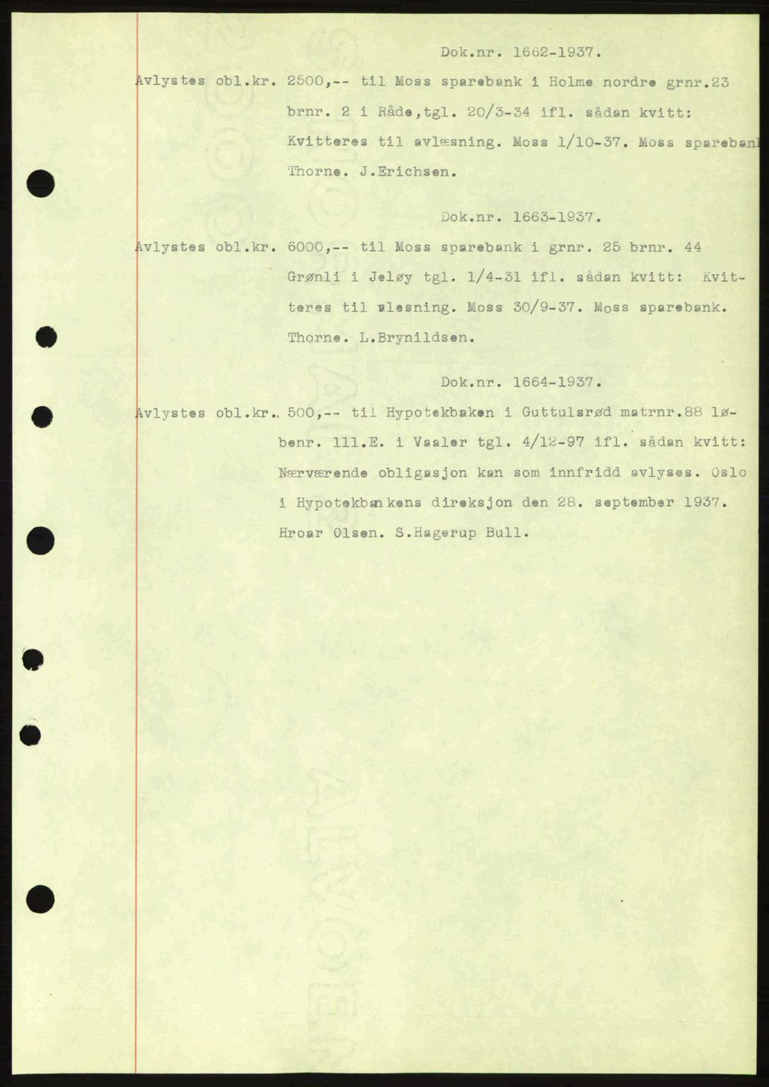 Moss sorenskriveri, SAO/A-10168: Pantebok nr. B4, 1937-1938, Dagboknr: 1662/1937