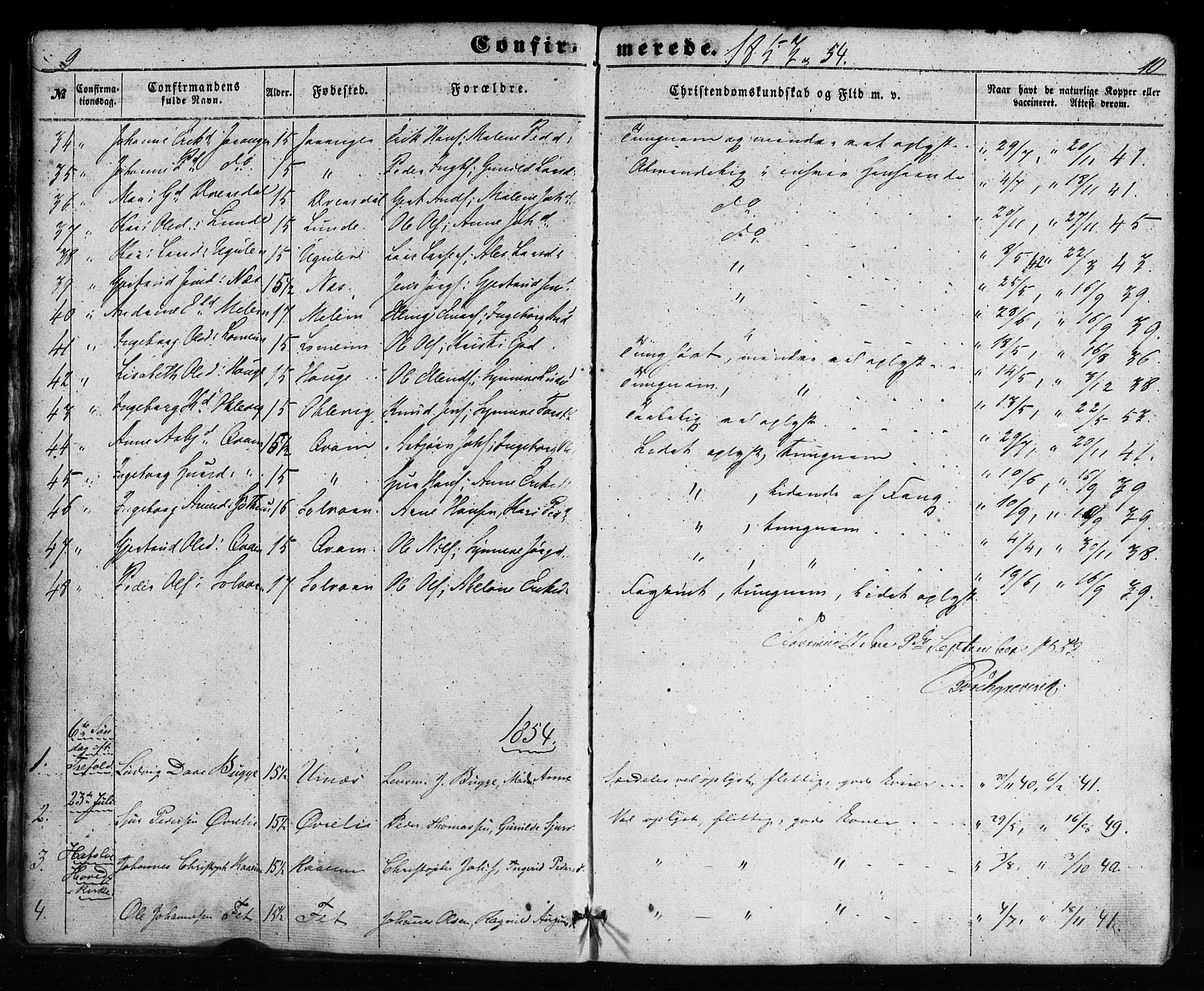 Hafslo sokneprestembete, AV/SAB-A-80301/H/Haa/Haaa/L0012: Ministerialbok nr. A 12, 1852-1885, s. 8-9