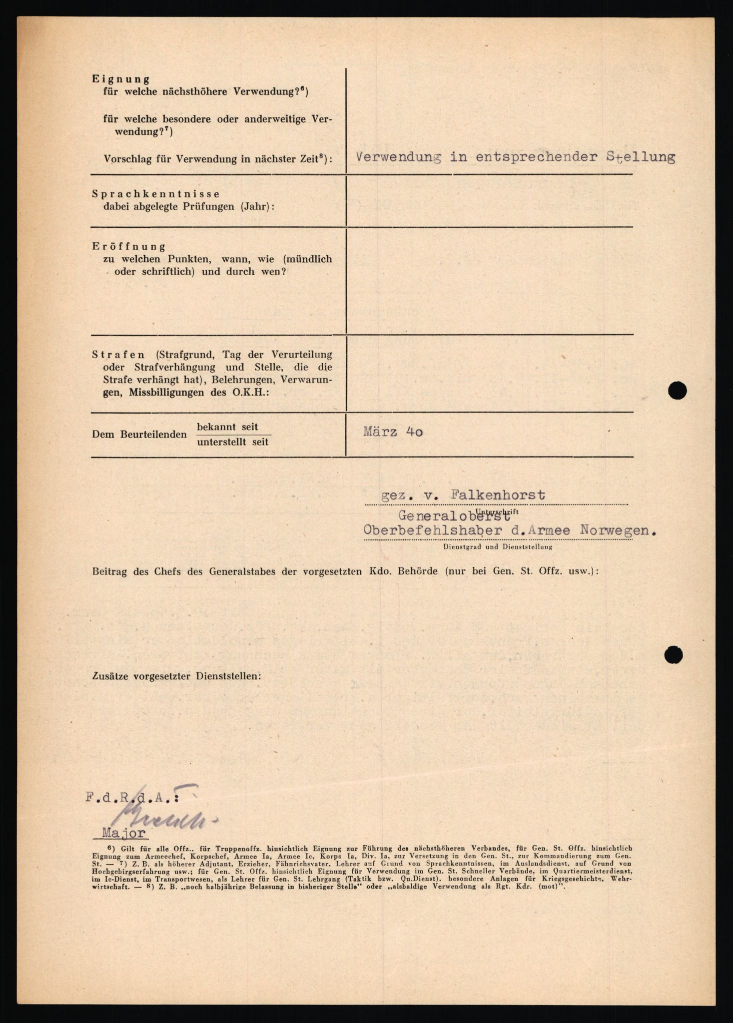 Forsvarets Overkommando. 2 kontor. Arkiv 11.4. Spredte tyske arkivsaker, AV/RA-RAFA-7031/D/Dar/Dara/L0019: Personalbøker og diverse, 1940-1945, s. 617