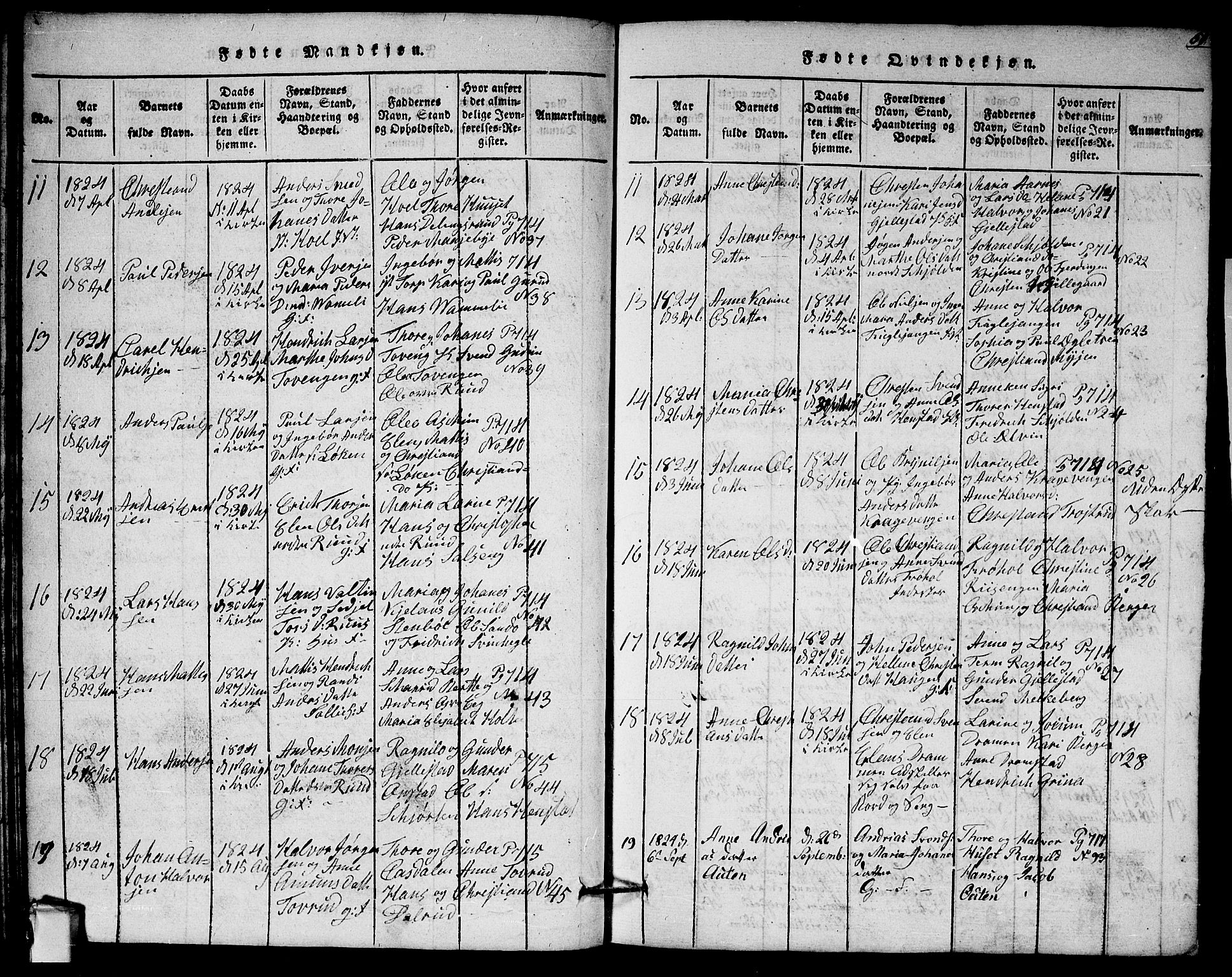 Askim prestekontor Kirkebøker, AV/SAO-A-10900/G/Ga/L0001: Klokkerbok nr. 1, 1817-1846, s. 60-61