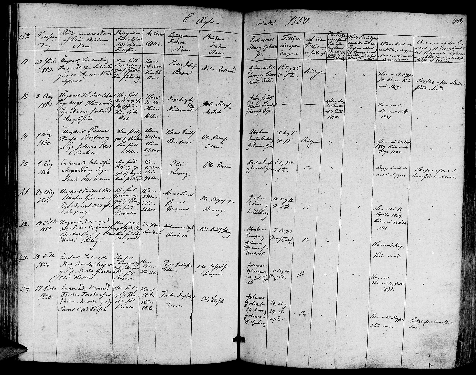 Ministerialprotokoller, klokkerbøker og fødselsregistre - Møre og Romsdal, AV/SAT-A-1454/581/L0936: Ministerialbok nr. 581A04, 1836-1852, s. 348