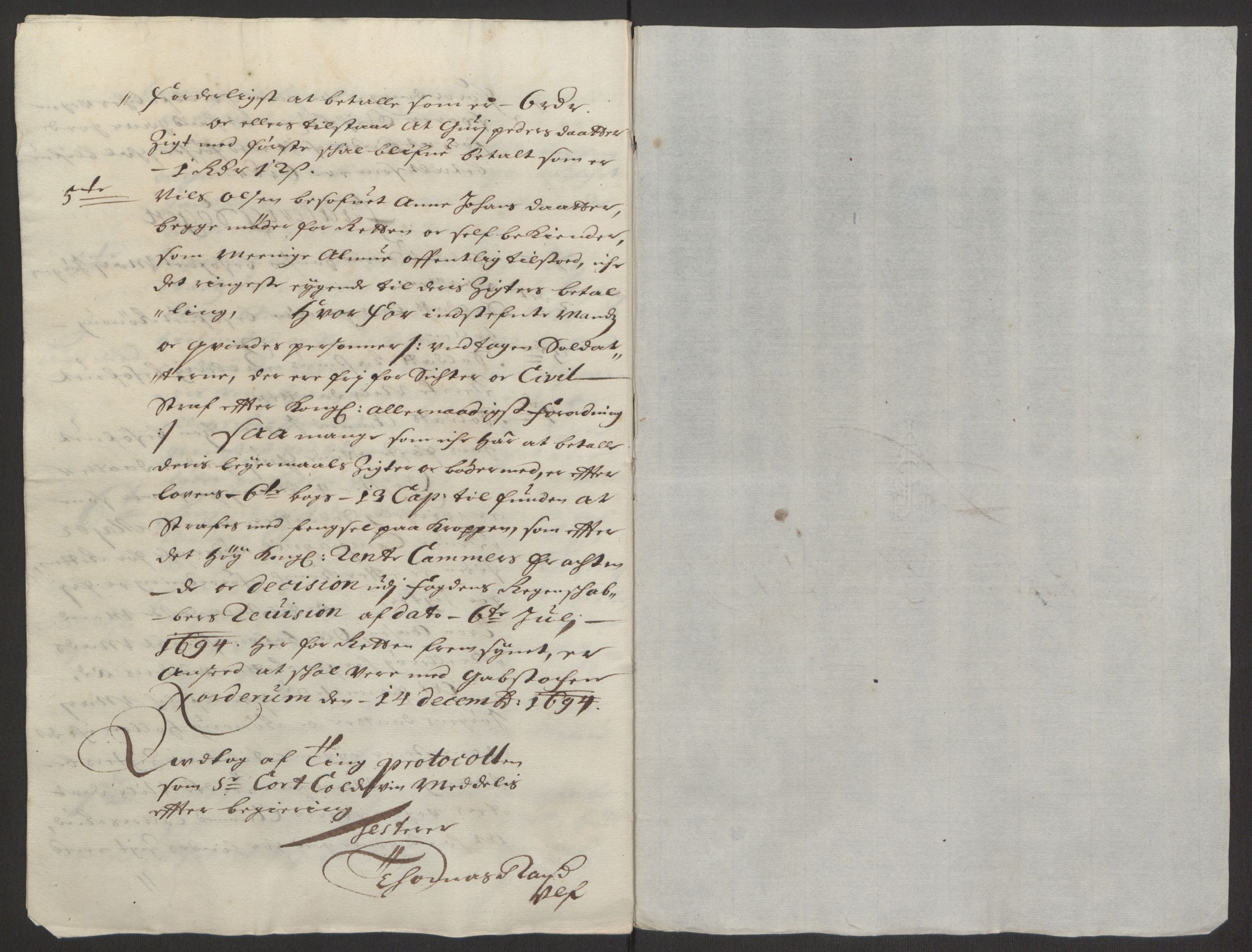 Rentekammeret inntil 1814, Reviderte regnskaper, Fogderegnskap, AV/RA-EA-4092/R17/L1168: Fogderegnskap Gudbrandsdal, 1694, s. 297