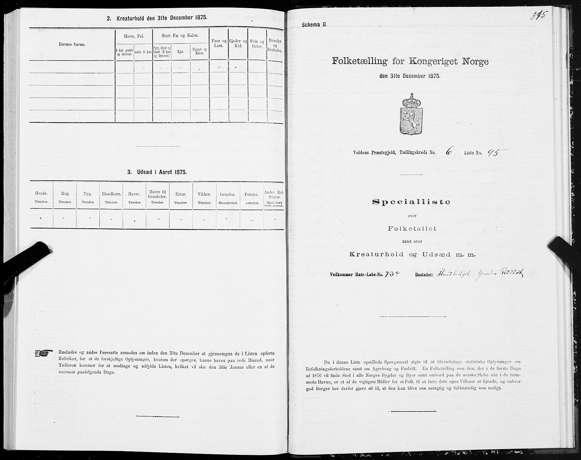 SAT, Folketelling 1875 for 1519P Volda prestegjeld, 1875, s. 4315