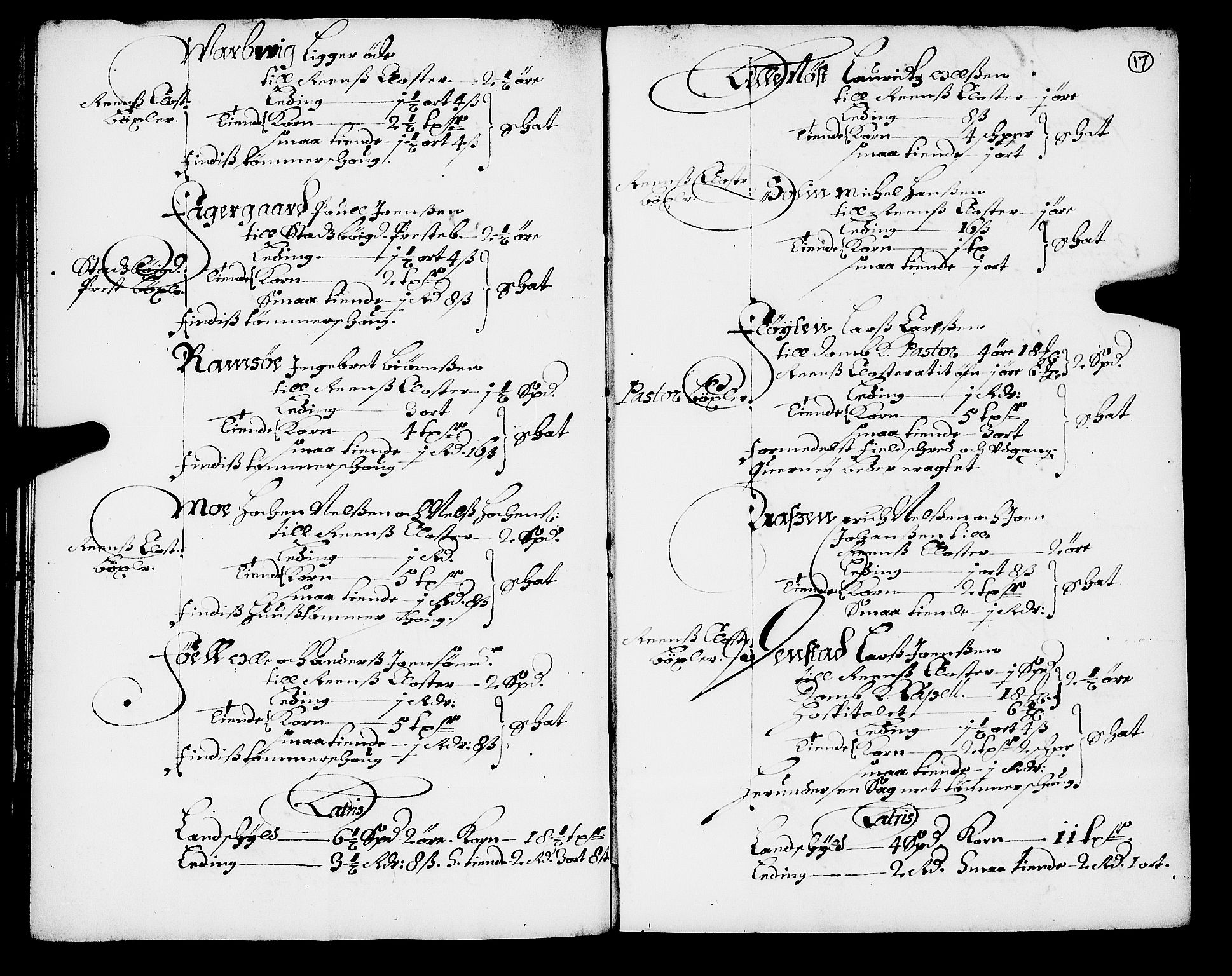 Rentekammeret inntil 1814, Realistisk ordnet avdeling, AV/RA-EA-4070/N/Nb/Nba/L0049: Fosen fogderi, 1668, s. 16b-17a