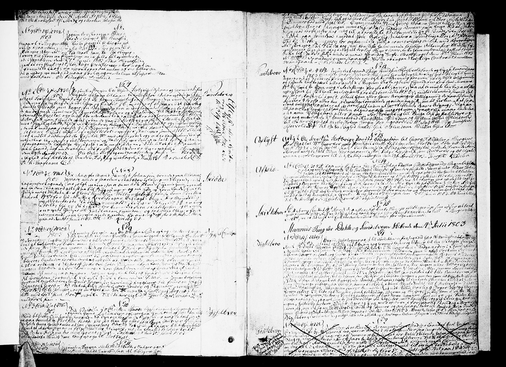 Nordre Sunnmøre sorenskriveri, AV/SAT-A-0006/1/2/2C/2Ca/L0002: Pantebok nr. 6, 1803-1816, s. 3