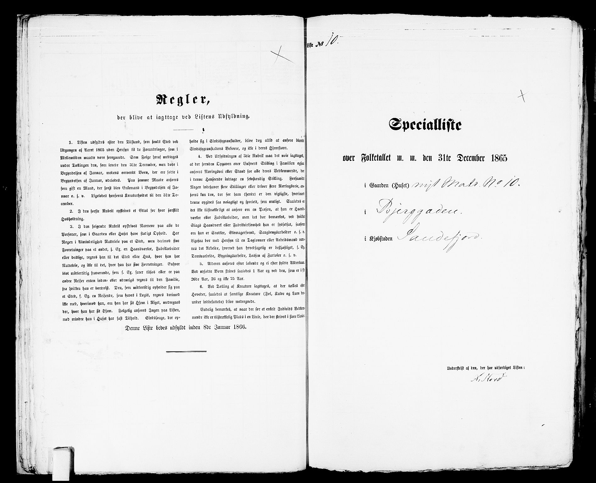 RA, Folketelling 1865 for 0706B Sandeherred prestegjeld, Sandefjord kjøpstad, 1865, s. 26