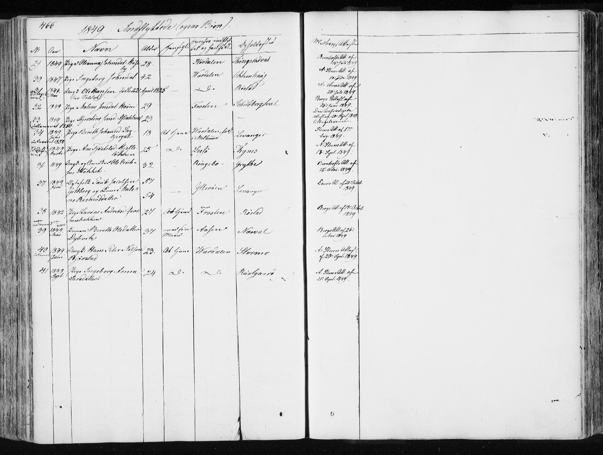 Ministerialprotokoller, klokkerbøker og fødselsregistre - Nord-Trøndelag, SAT/A-1458/717/L0154: Ministerialbok nr. 717A06 /1, 1836-1849, s. 466