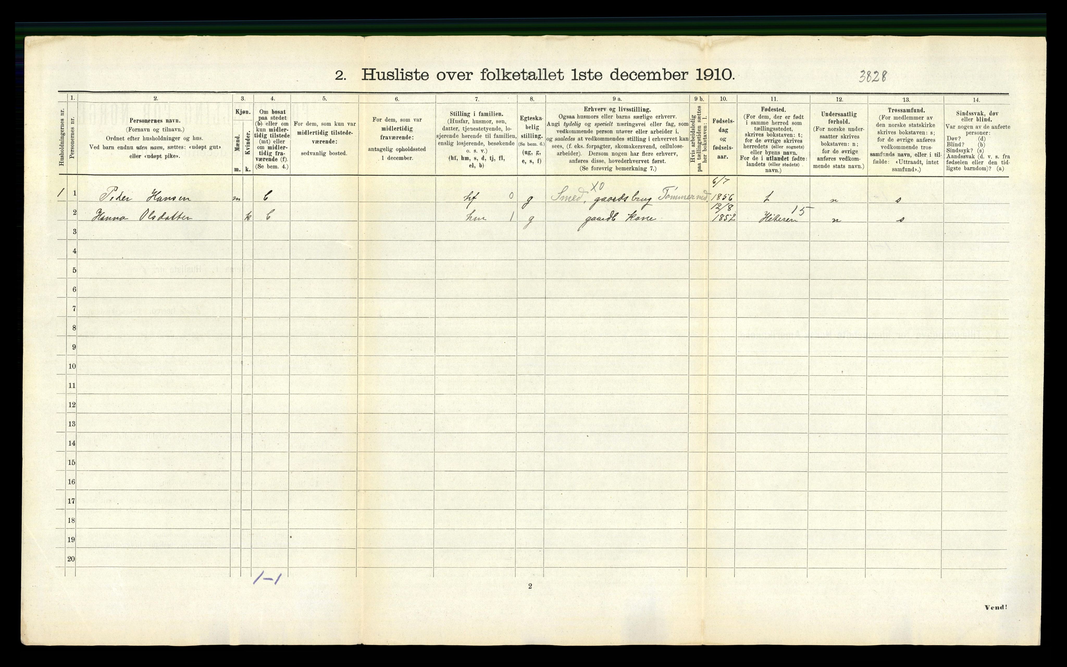 RA, Folketelling 1910 for 1551 Eide herred, 1910, s. 40