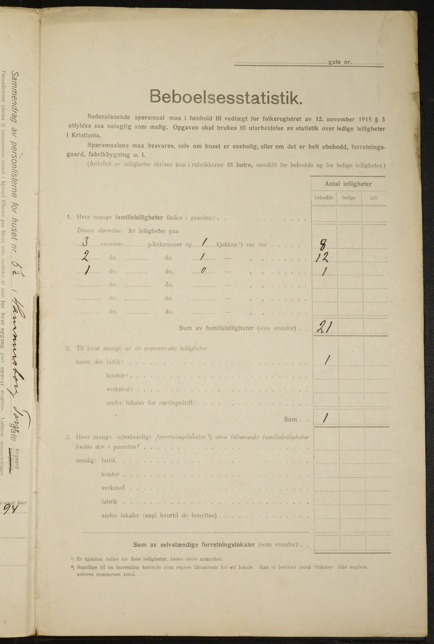 OBA, Kommunal folketelling 1.2.1916 for Kristiania, 1916, s. 35018