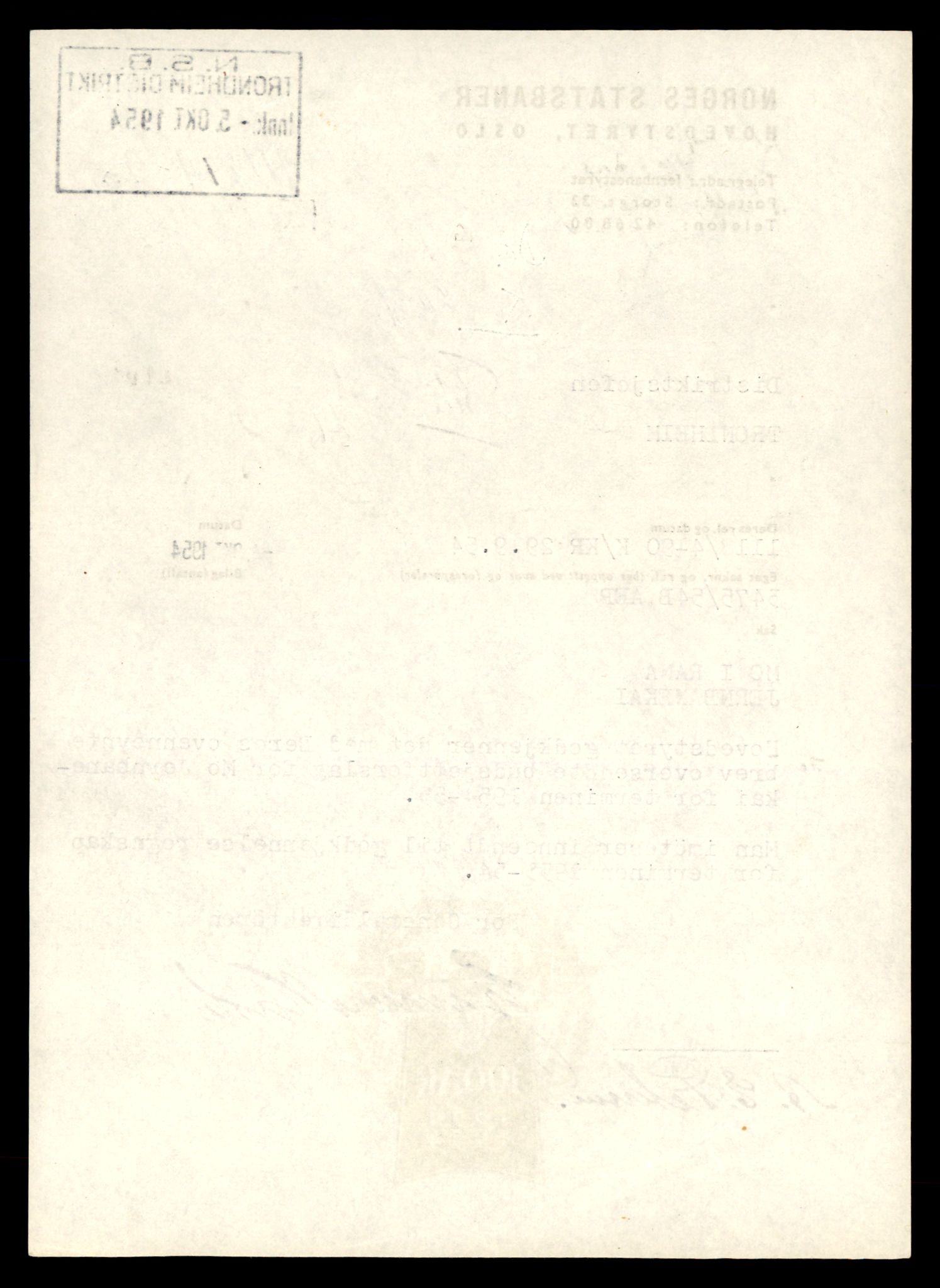 Norges statsbaner (NSB) - Trondheim distrikt, AV/SAT-A-6436/0002/Dd/L0817: --, 1953-1980, s. 1310