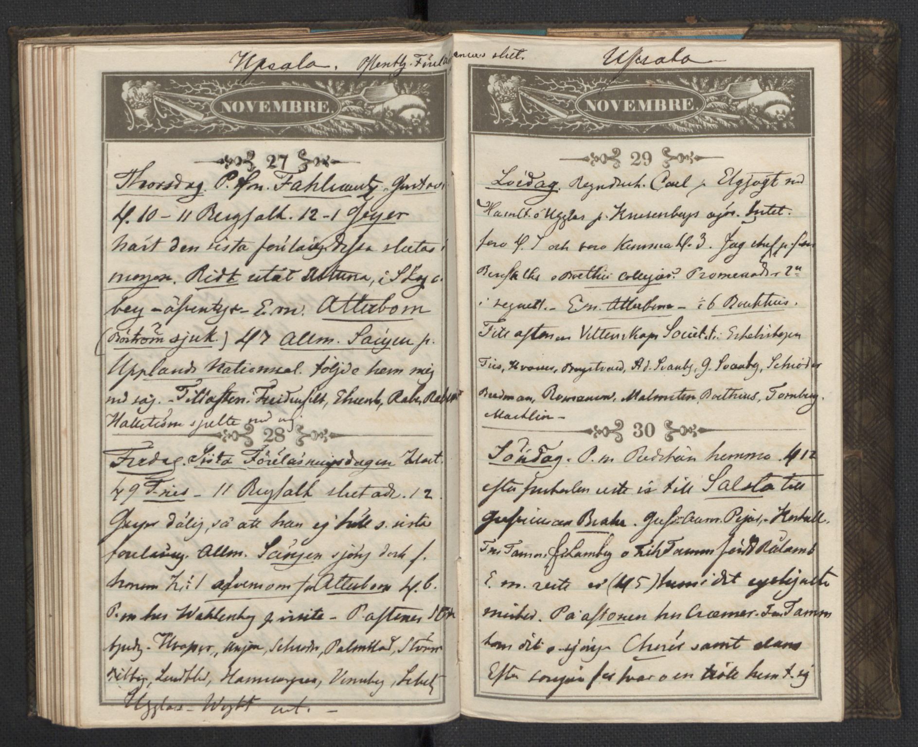 Bernadotte, AV/RA-PA-0318/F/L0001/0002: Privat materiale fra Bernadottefamilien / Dagbok, 1845, s. 93