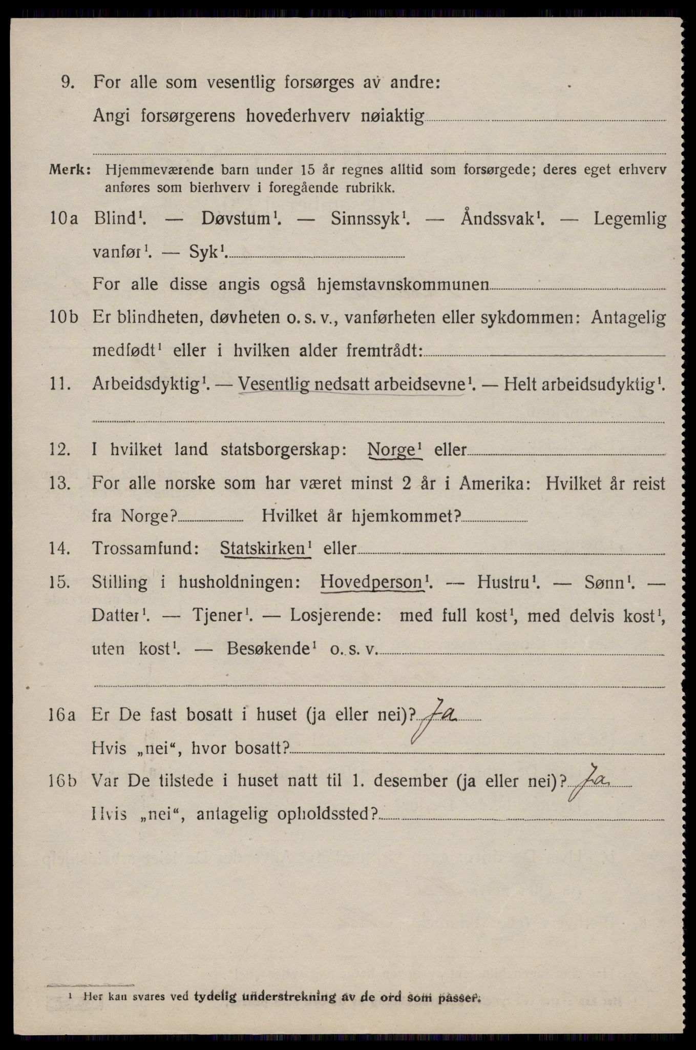 SAST, Folketelling 1920 for 1135 Sauda herred, 1920, s. 1113